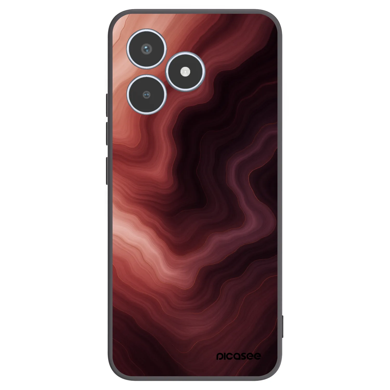 Picasee husă neagră din silicon pentru Realme C53 - Rouge