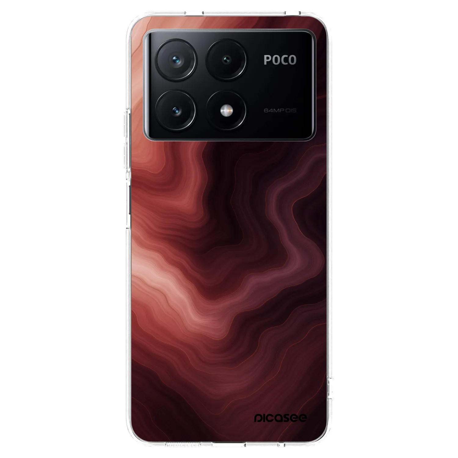 Picasee husă transparentă din silicon pentru Xiaomi Poco X6 Pro - Rouge
