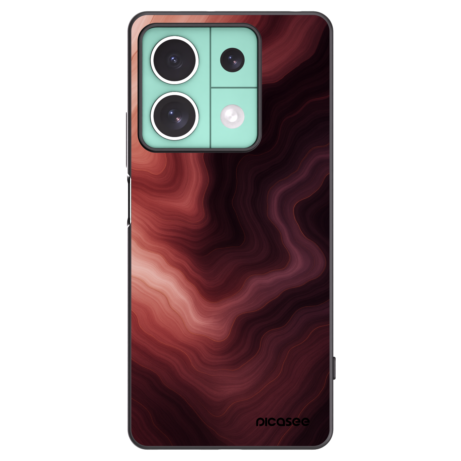Picasee husă neagră din silicon pentru Xiaomi Redmi Note 13 5G - Rouge