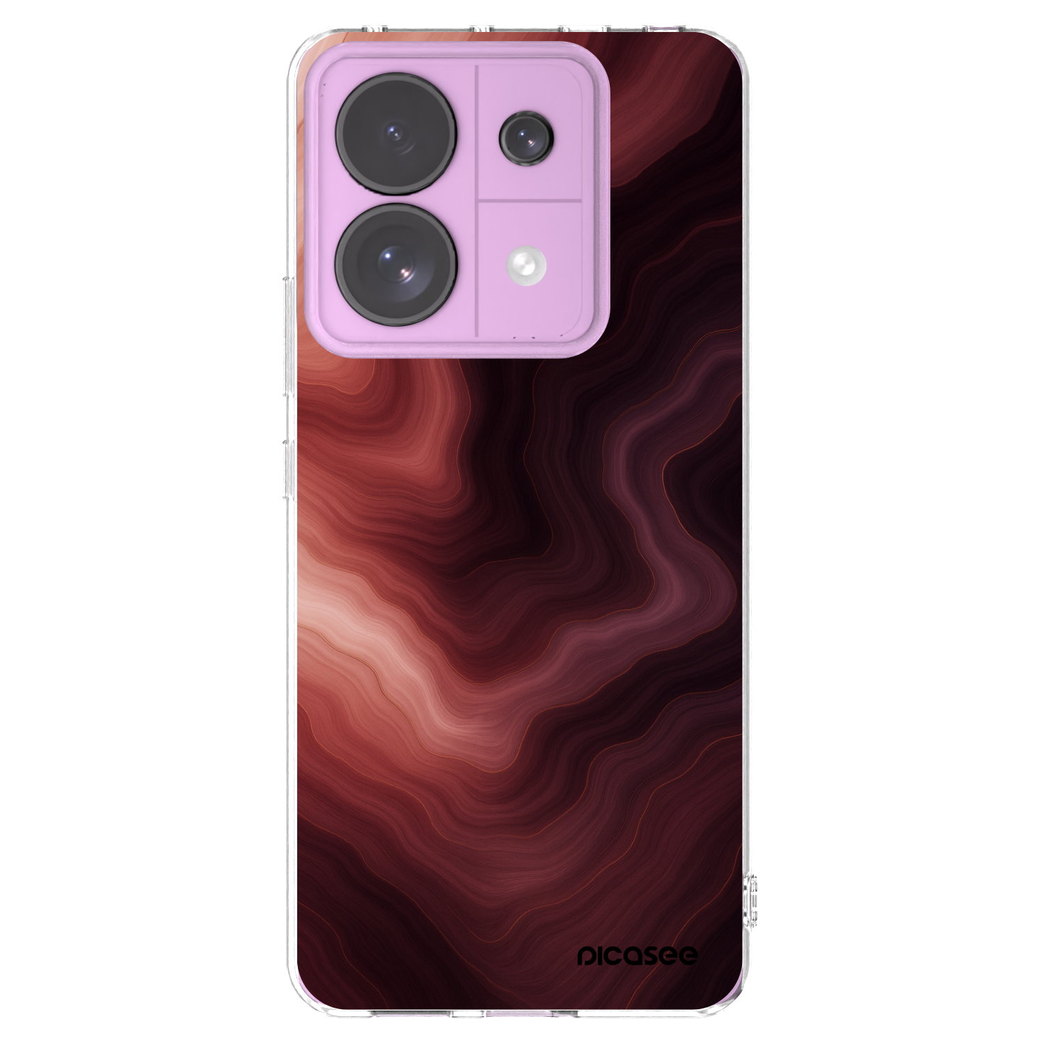 Picasee husă transparentă din silicon pentru Xiaomi Redmi Note 13 Pro 5G - Rouge