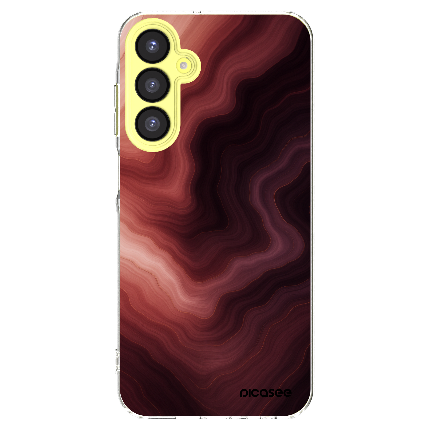 Picasee husă transparentă din silicon pentru Samsung Galaxy A25 A256B 5G - Rouge