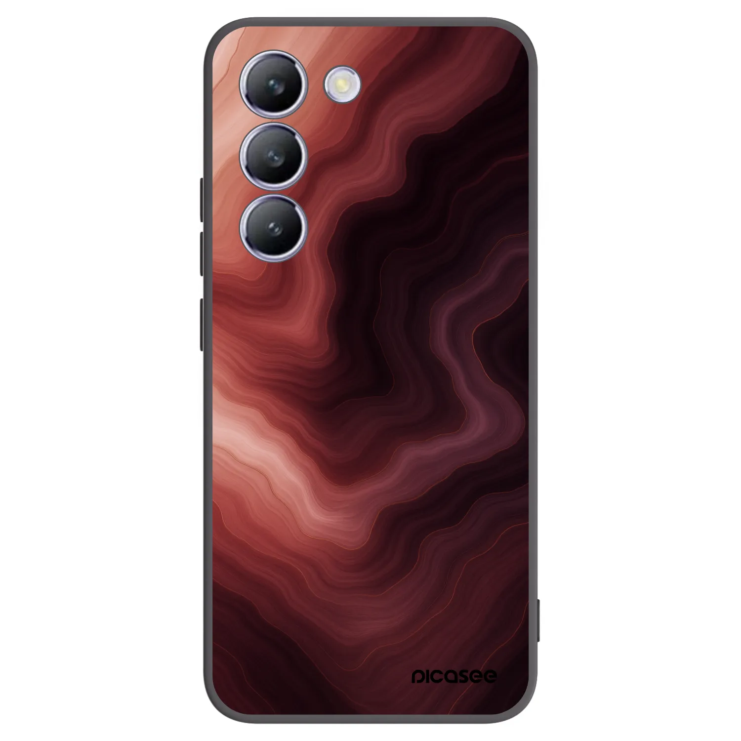 Picasee husă neagră din silicon pentru Vivo V40 SE 5G - Rouge