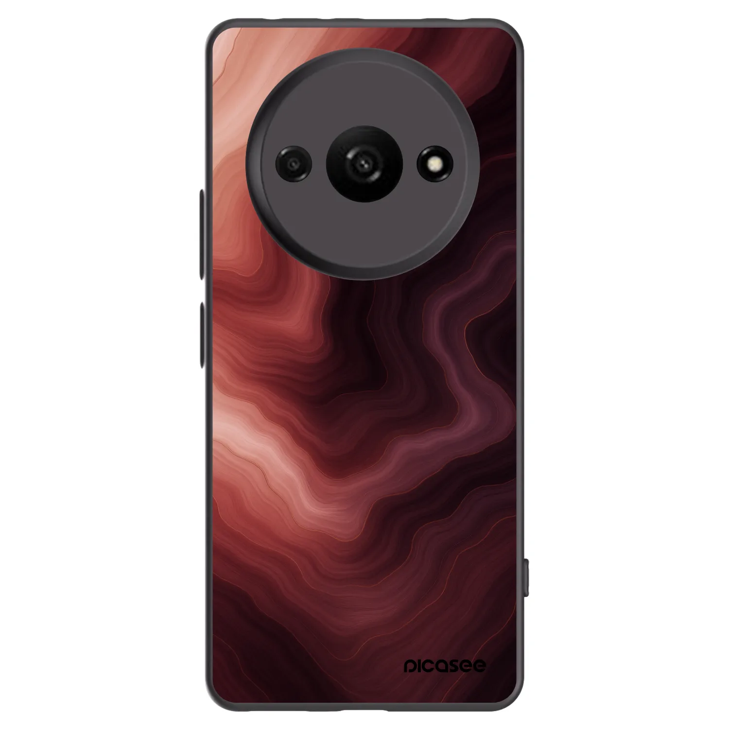 Picasee husă neagră din silicon pentru Xiaomi Redmi A3 - Rouge