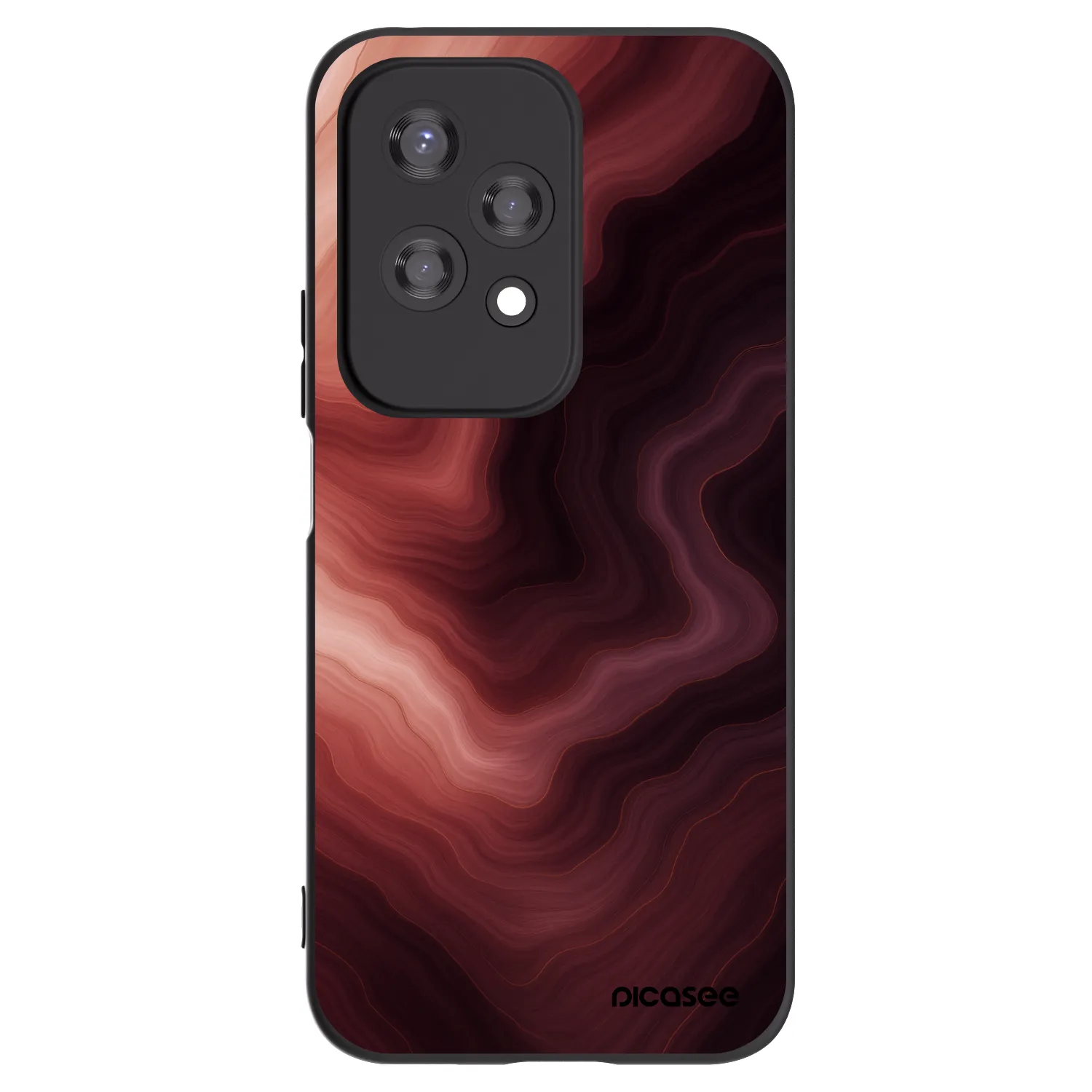 Picasee husă neagră din silicon pentru Honor 200 Lite - Rouge