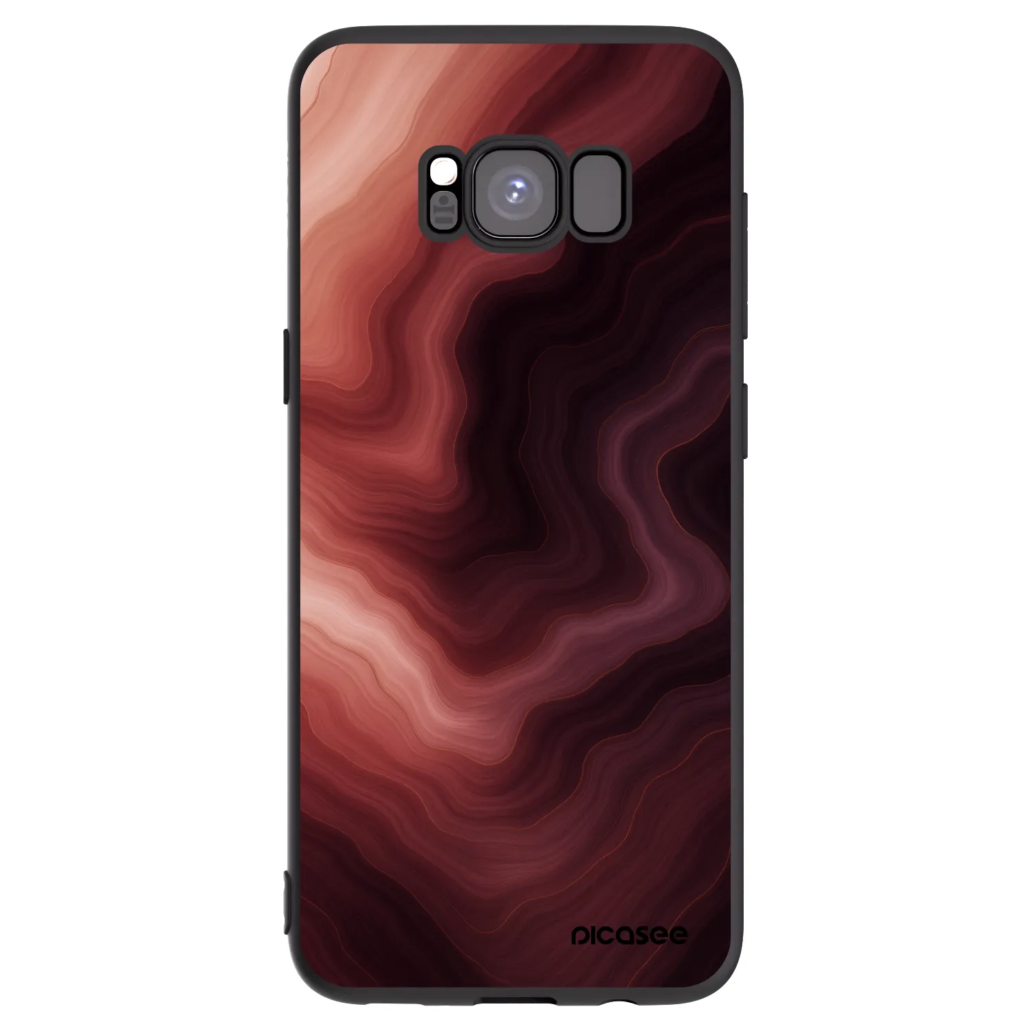 Picasee husă neagră din silicon pentru Samsung Galaxy S8 G950F - Rouge