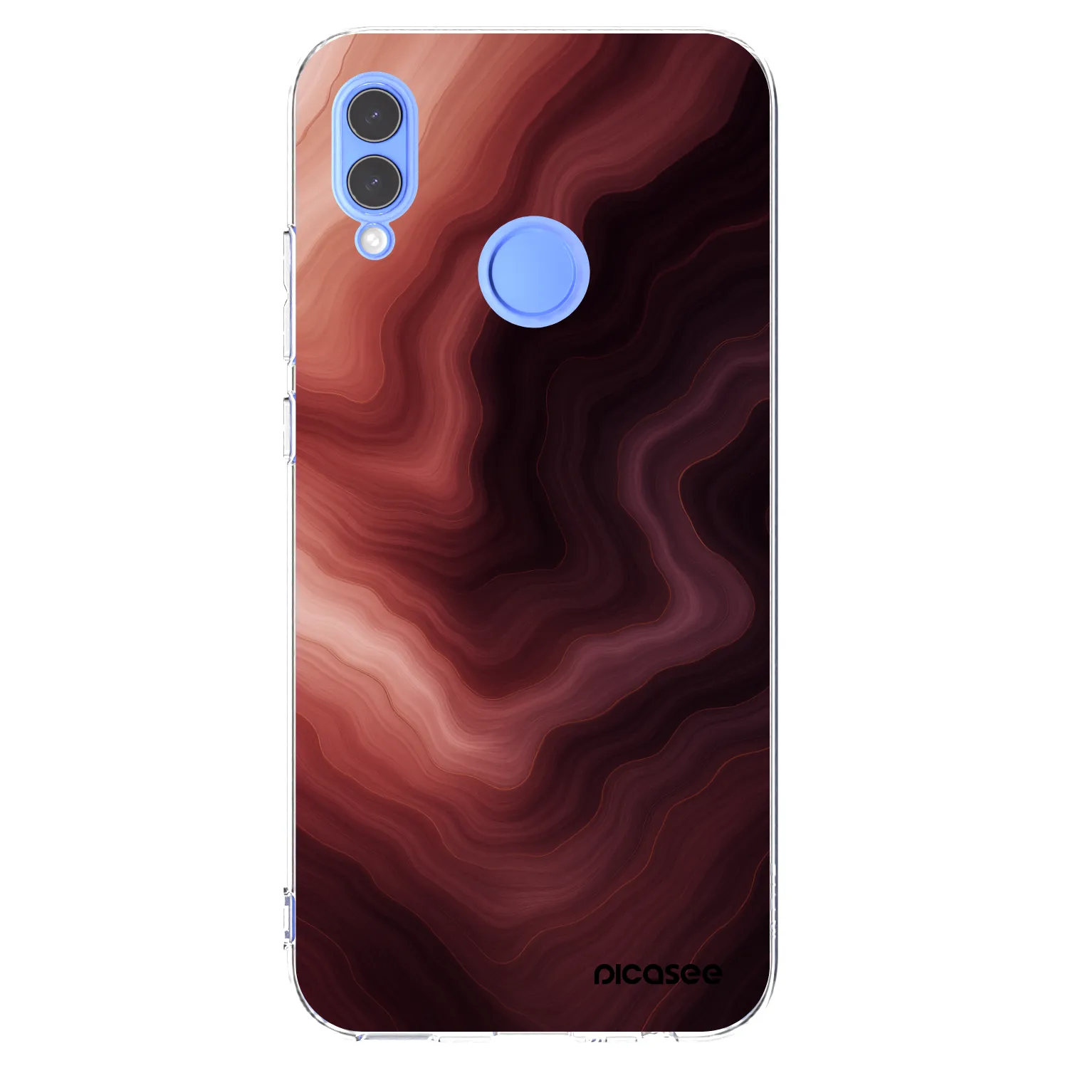 Picasee husă transparentă din silicon pentru Huawei P Smart 2019 - Rouge