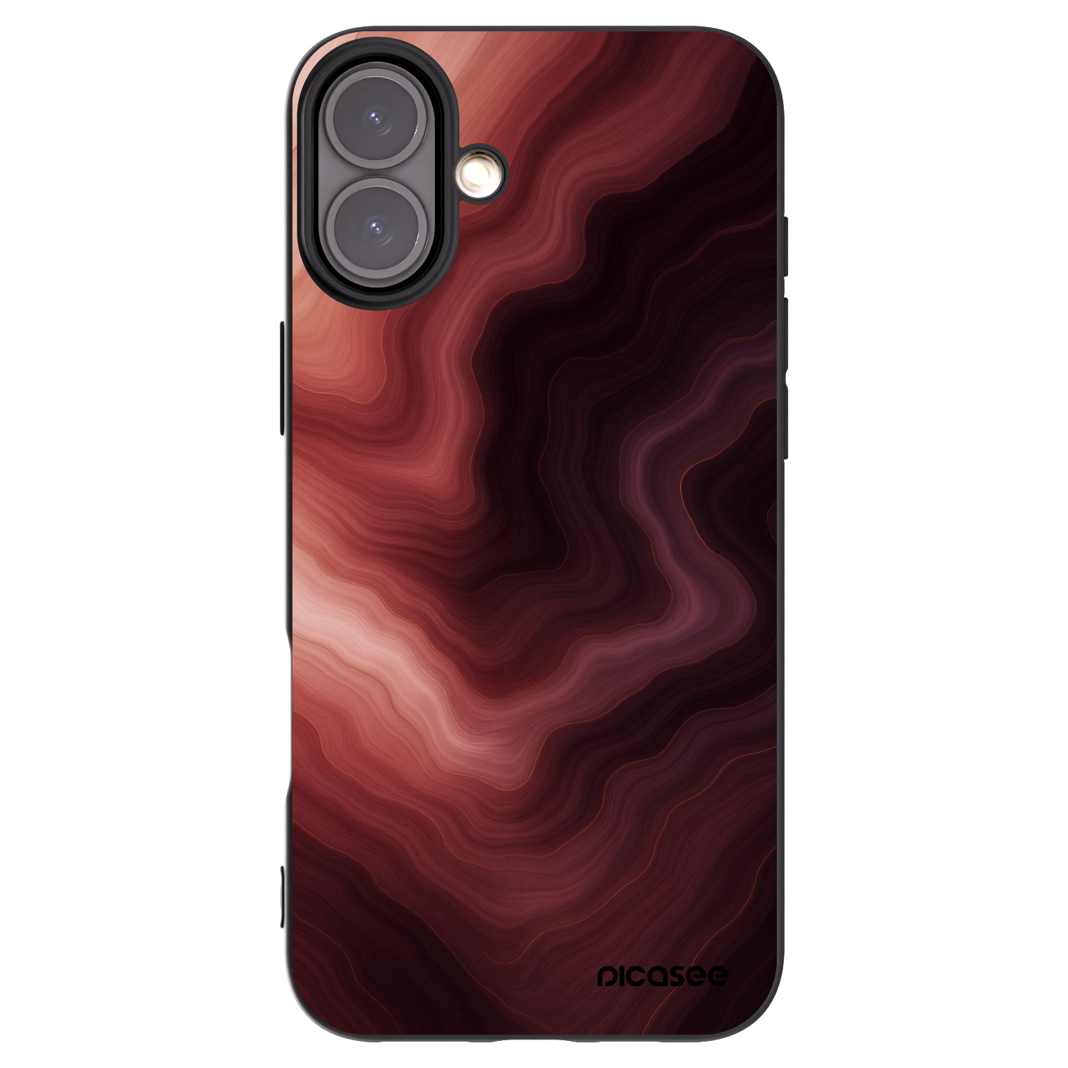 Picasee husă neagră din silicon pentru Apple iPhone 16 Plus - Rouge