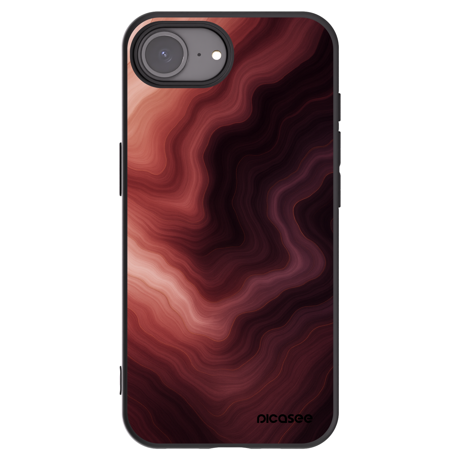Picasee husă neagră din silicon pentru Apple iPhone 16e - Rouge