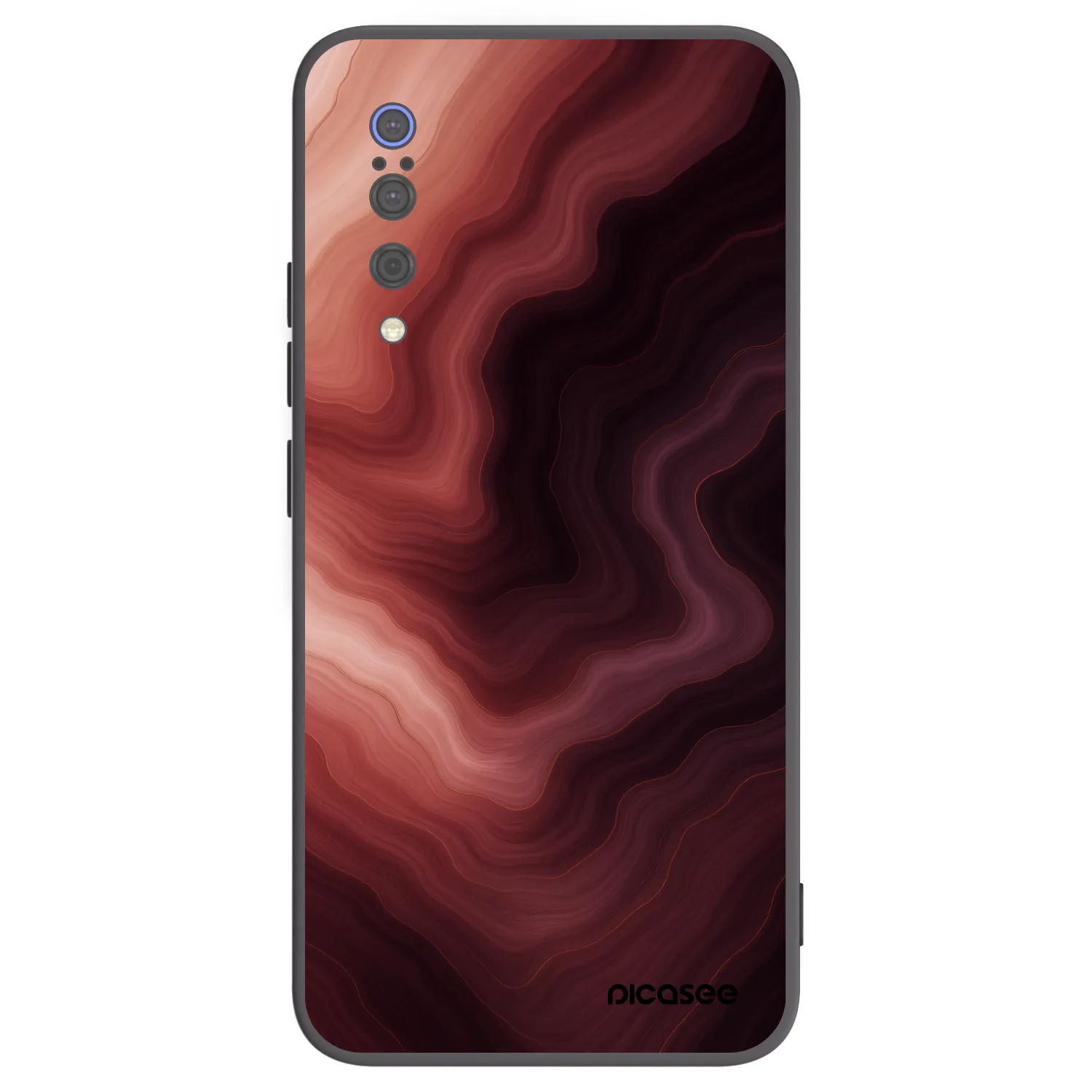 Picasee husă neagră din silicon pentru Xiaomi Mi 9 - Rouge