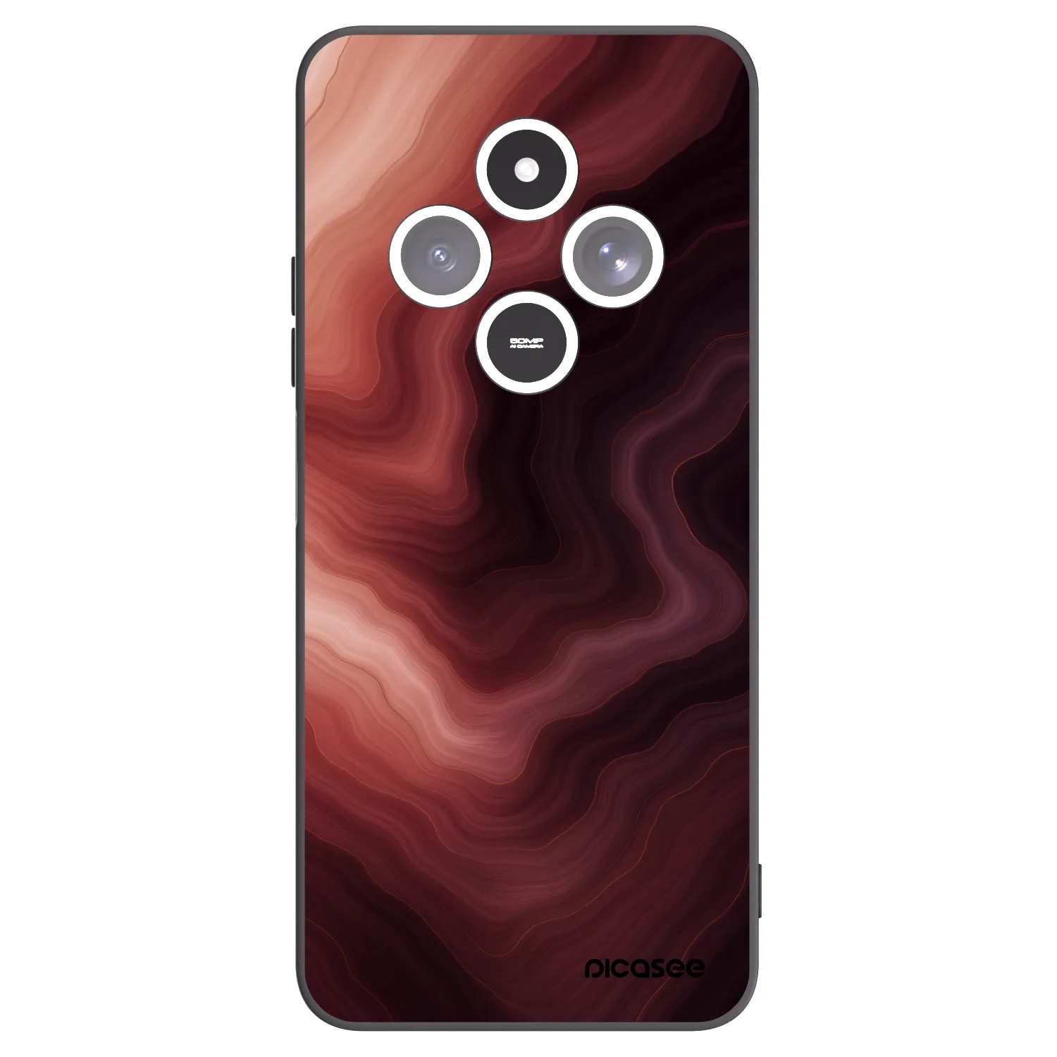 Picasee husă neagră din silicon pentru Xiaomi Redmi 14C - Rouge