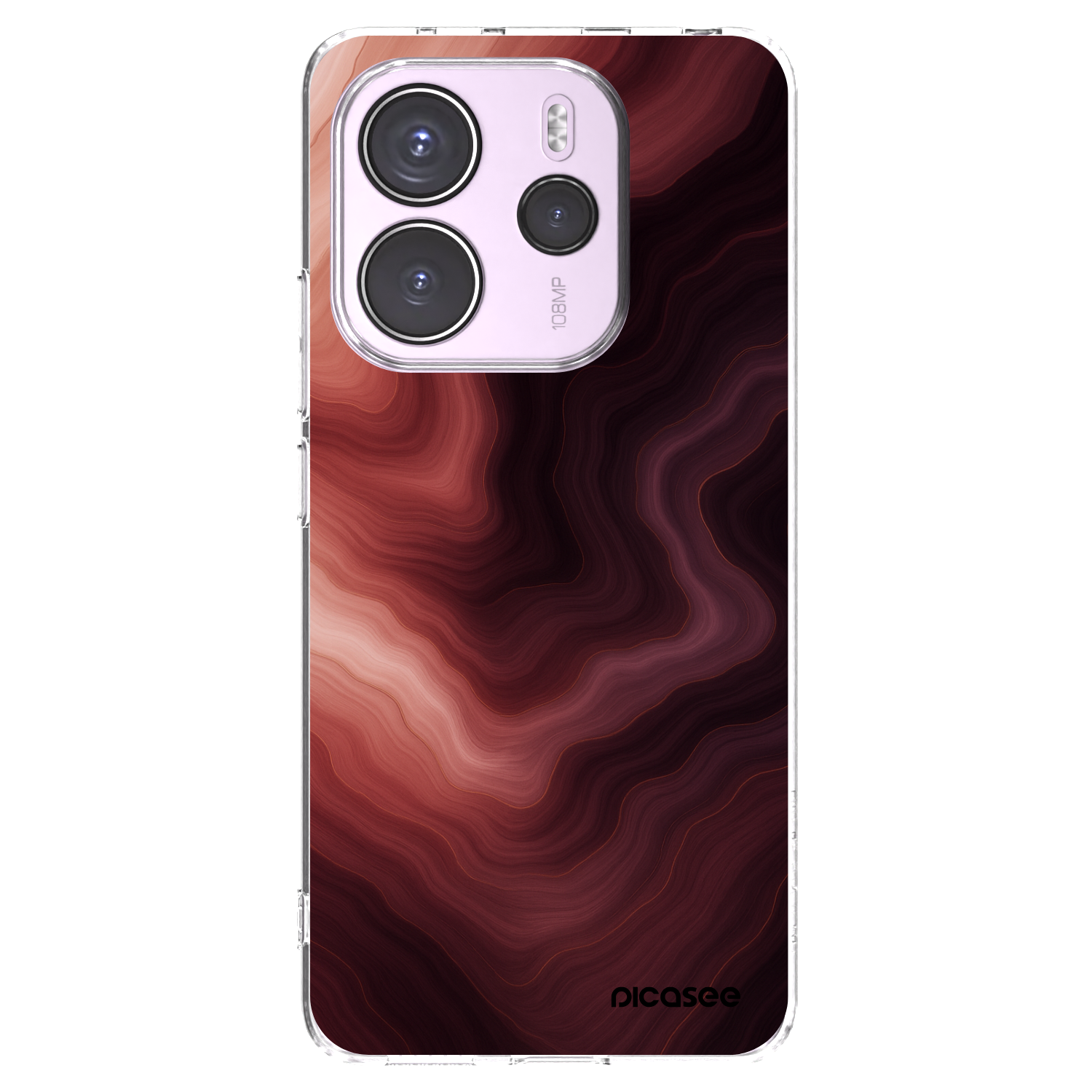 Picasee husă transparentă din silicon pentru Xiaomi Redmi Note 14 4G - Rouge