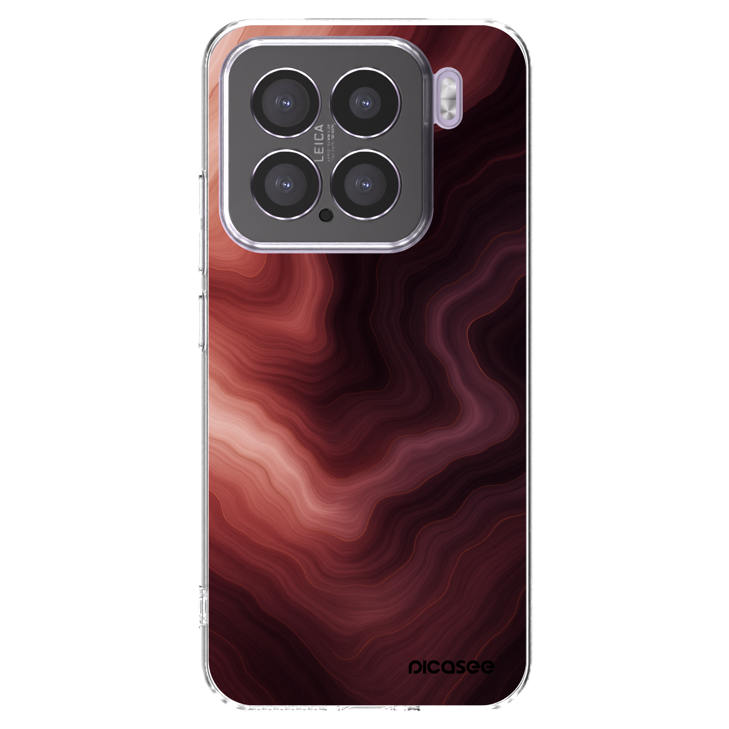 Picasee husă transparentă din silicon pentru Xiaomi 15 - Rouge