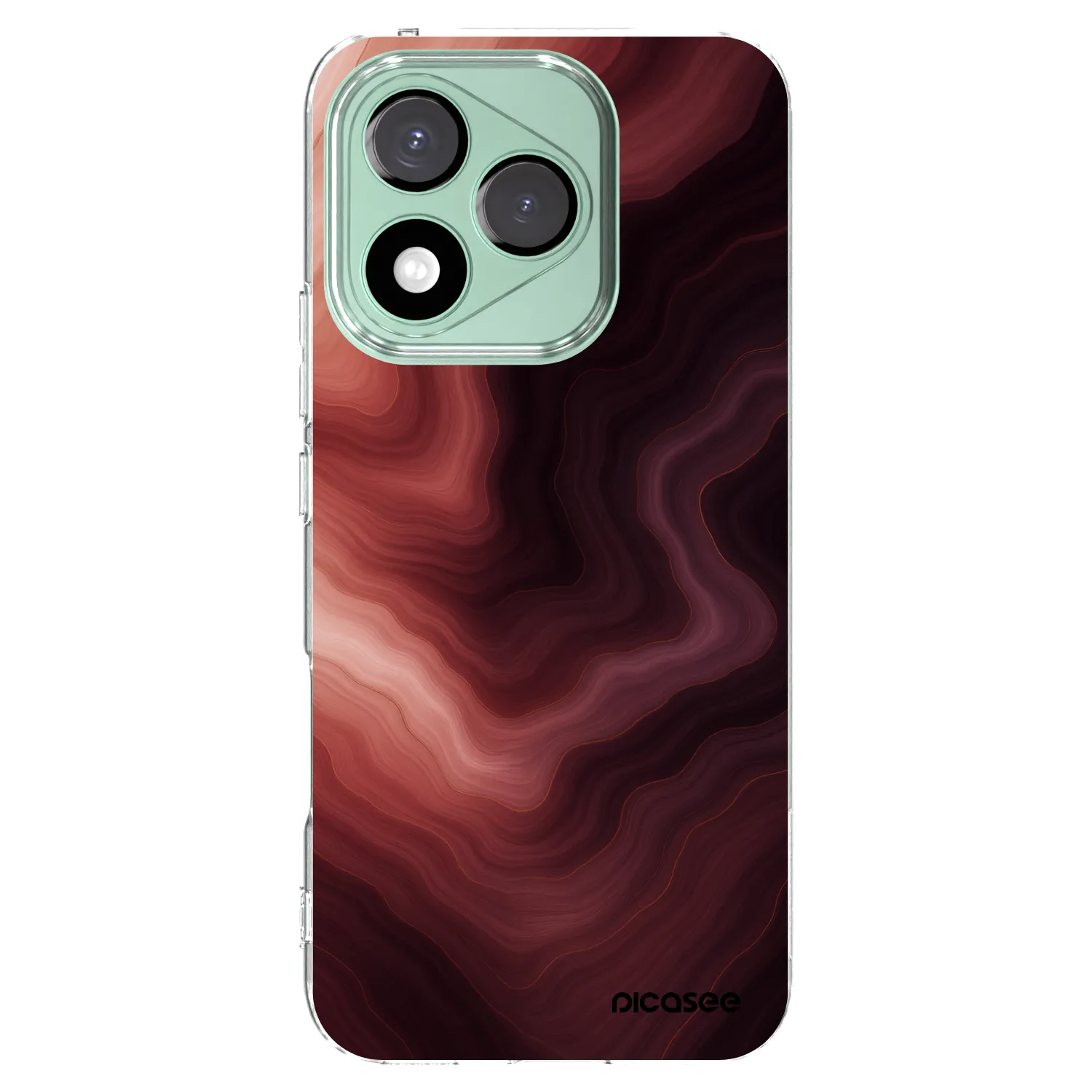 Picasee husă transparentă din silicon pentru Honor 400 Lite 5G - Rouge