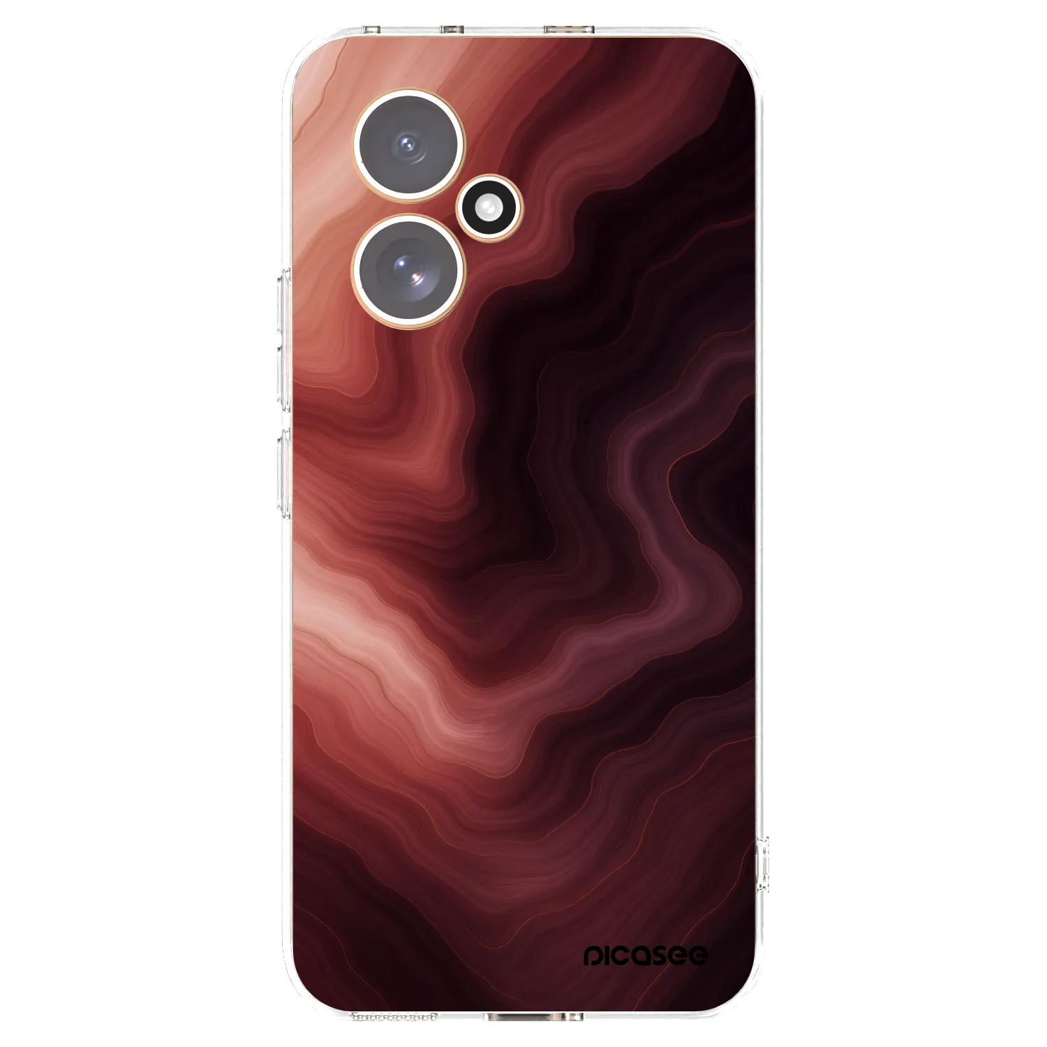 Picasee husă transparentă din silicon pentru Honor 400 5G - Rouge
