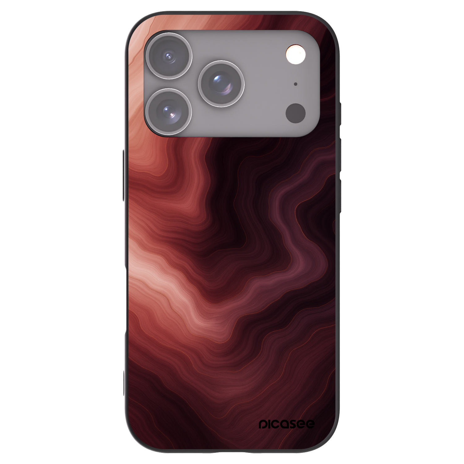 Picasee husă neagră din silicon pentru Apple iPhone 17 Pro - Rouge