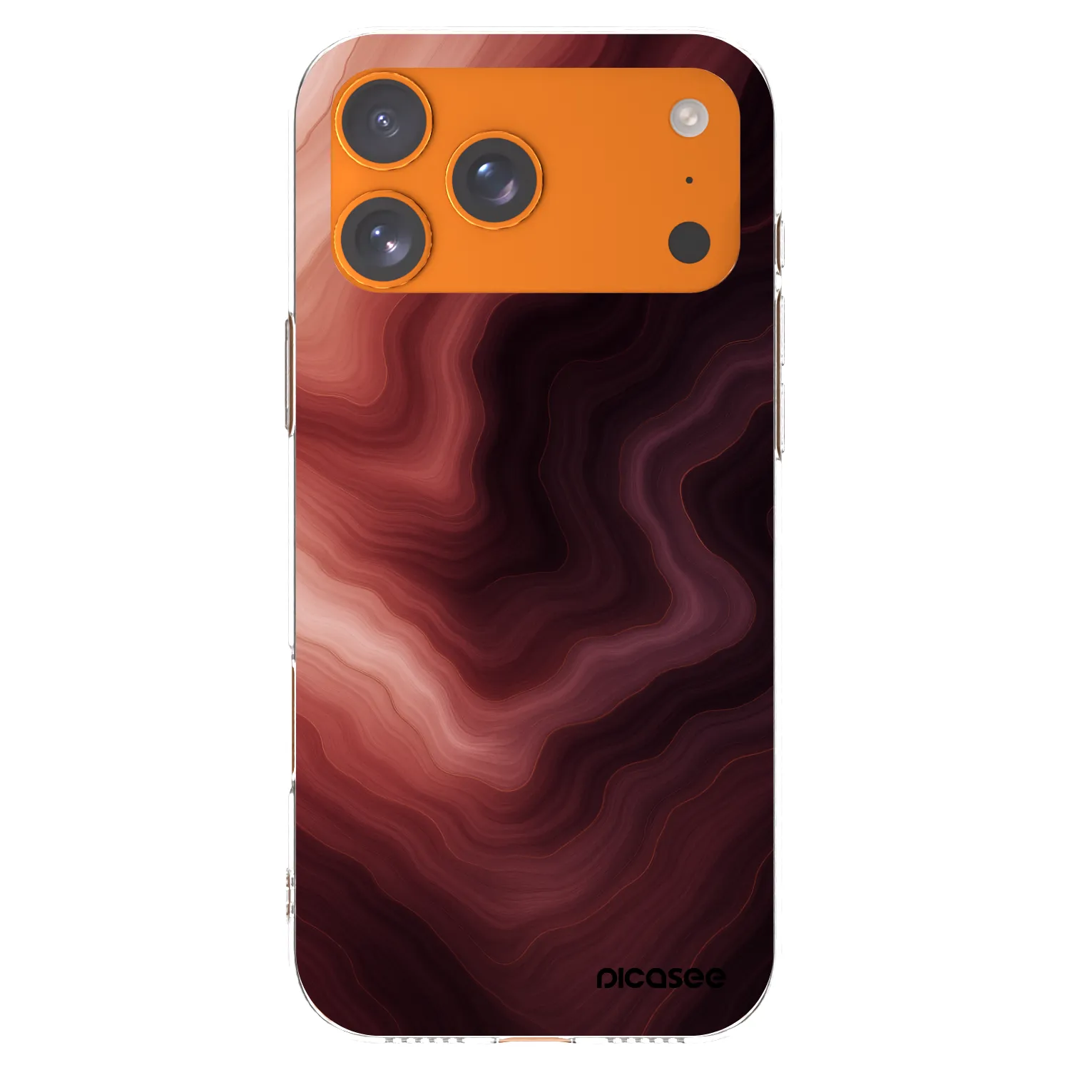 Picasee husă transparentă din silicon pentru Apple iPhone 17 Pro Max - Rouge