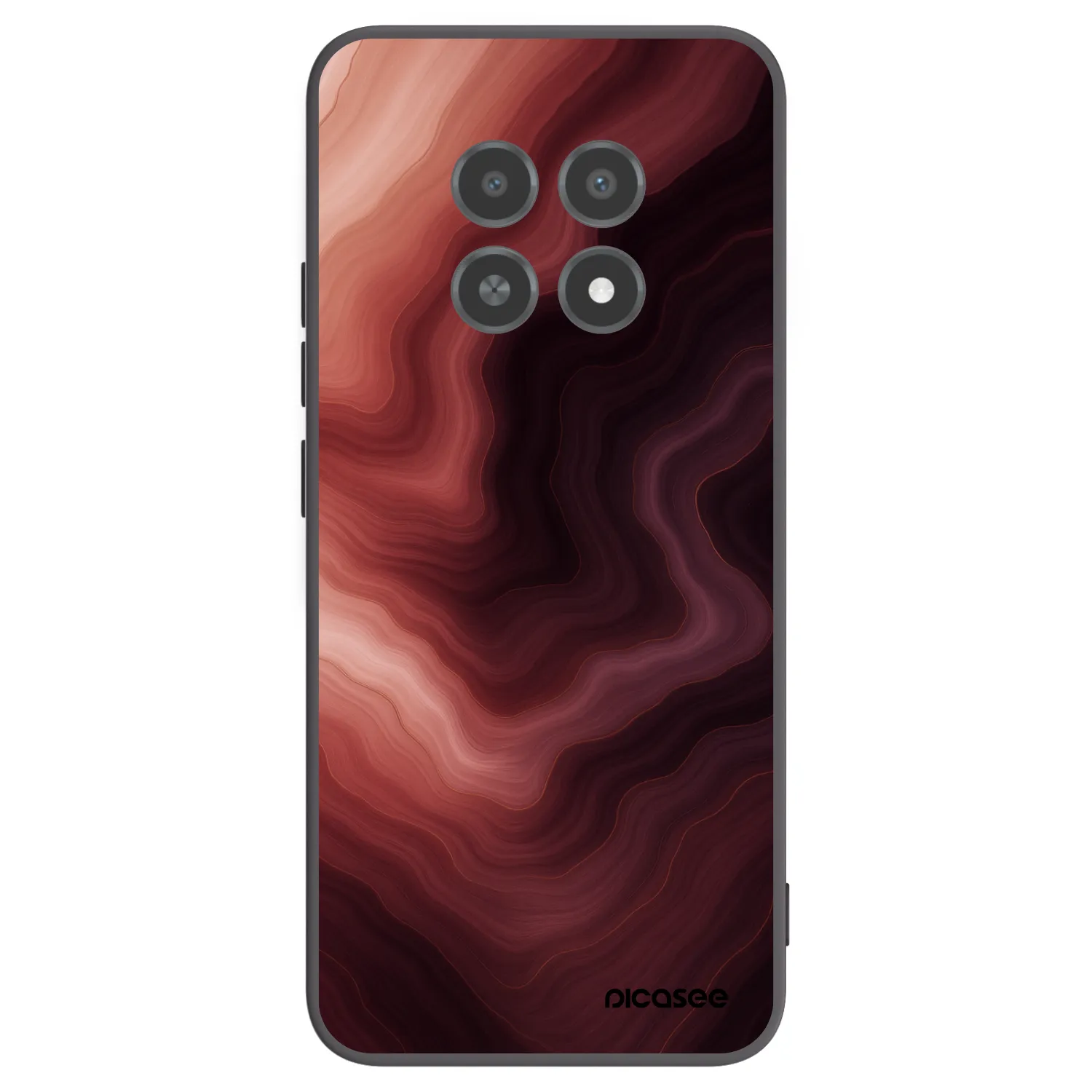 Picasee husă neagră din silicon pentru Realme 12X - Rouge