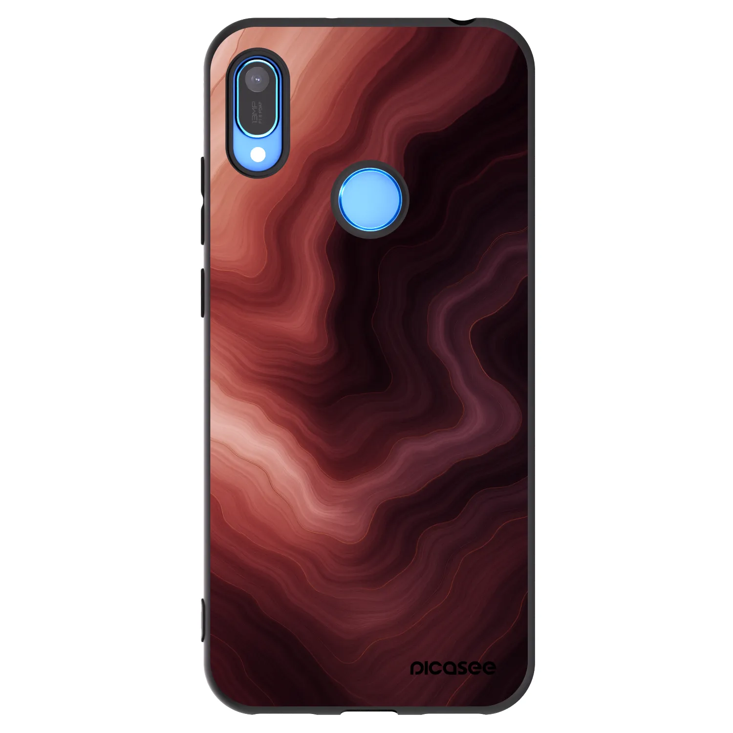 Picasee husă neagră din silicon pentru Huawei Y6 2019 - Rouge