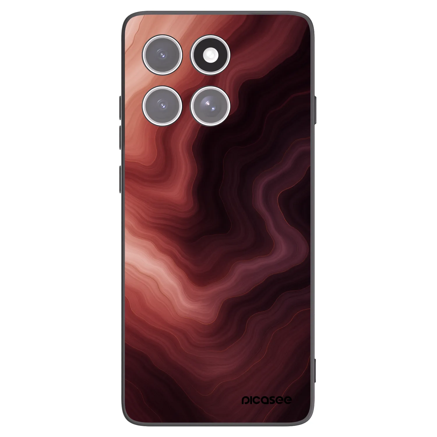 Picasee husă neagră din silicon pentru Motorola Edge 60 Fusion - Rouge