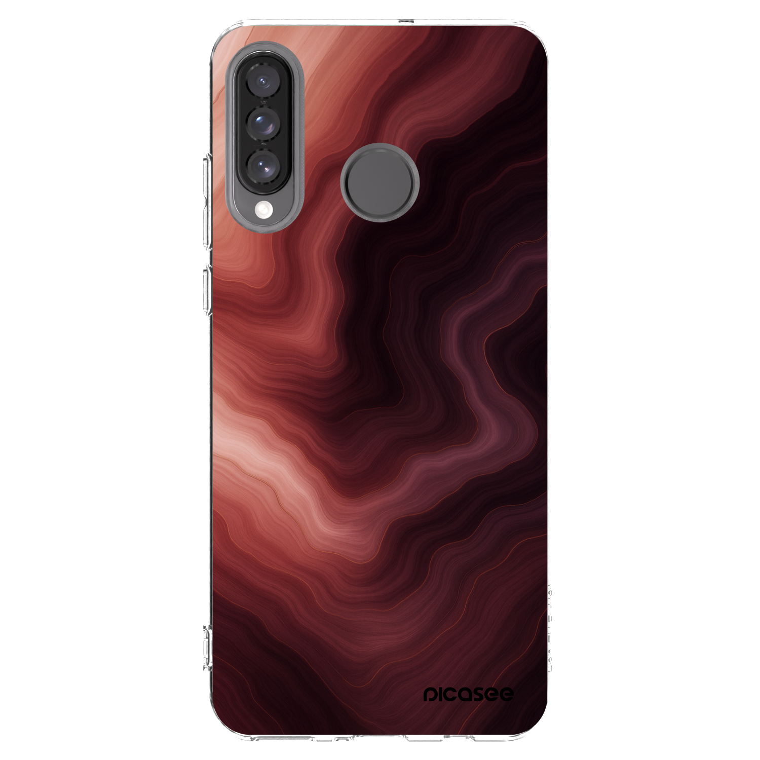 Picasee husă transparentă din silicon pentru Huawei P30 Lite - Rouge