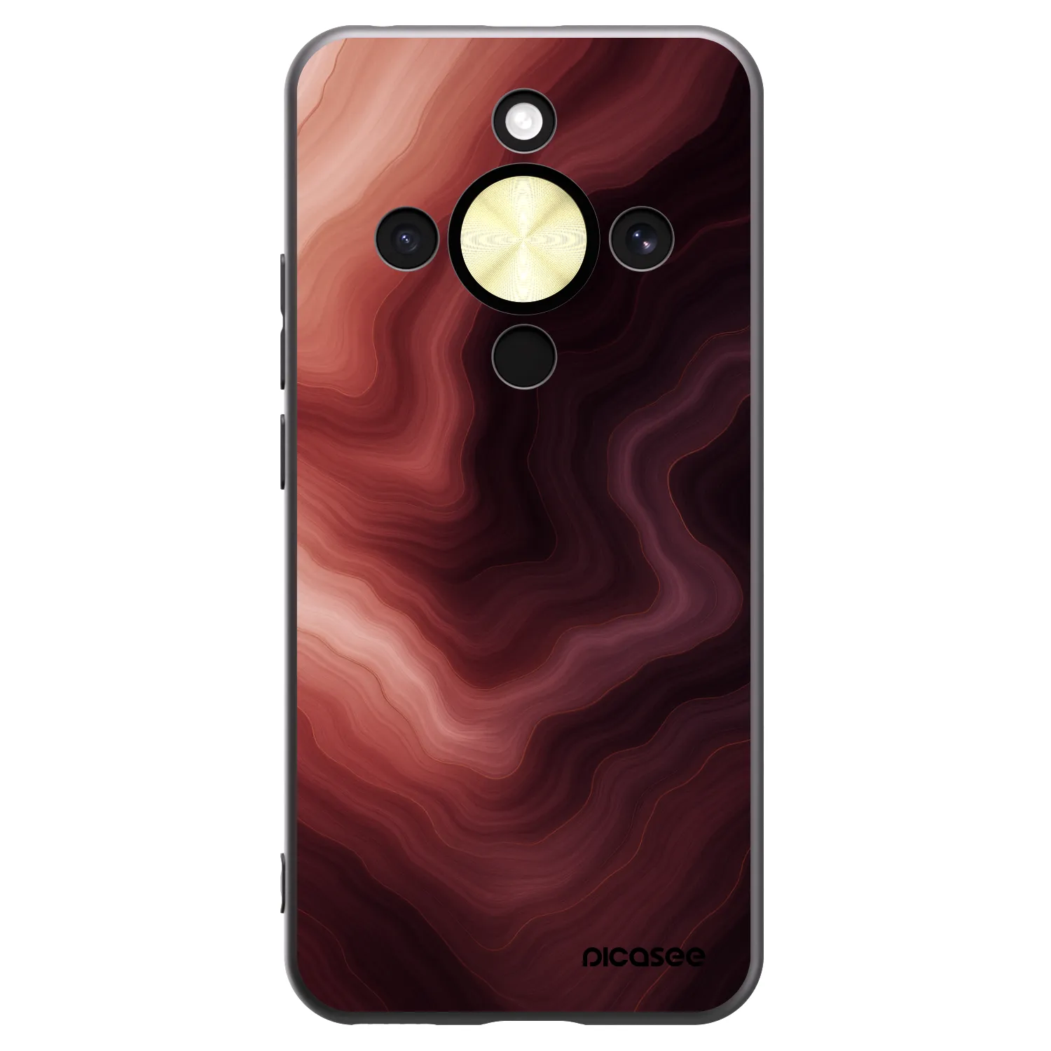 Picasee husă neagră din silicon pentru Honor Magic8 Lite 5G - Rouge