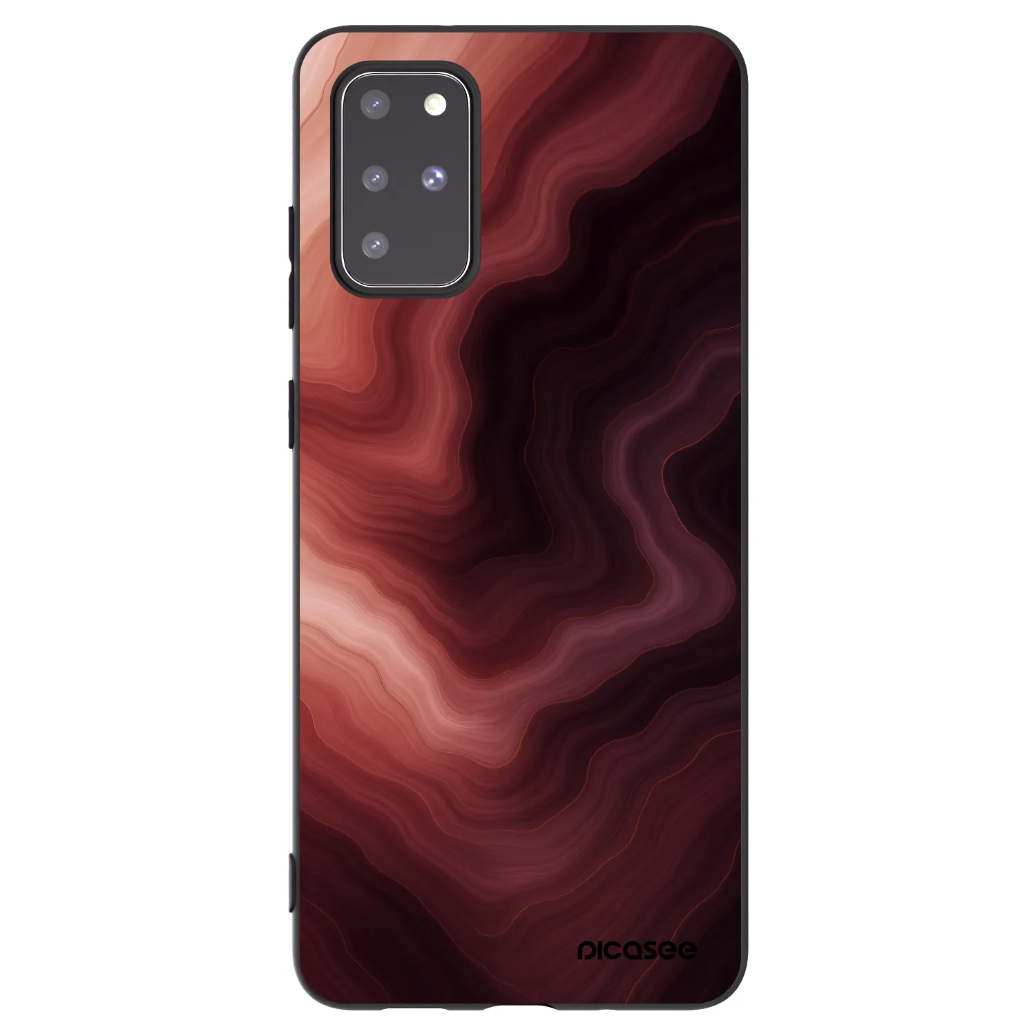 Picasee husă neagră din silicon pentru Samsung Galaxy S20+ G985F - Rouge