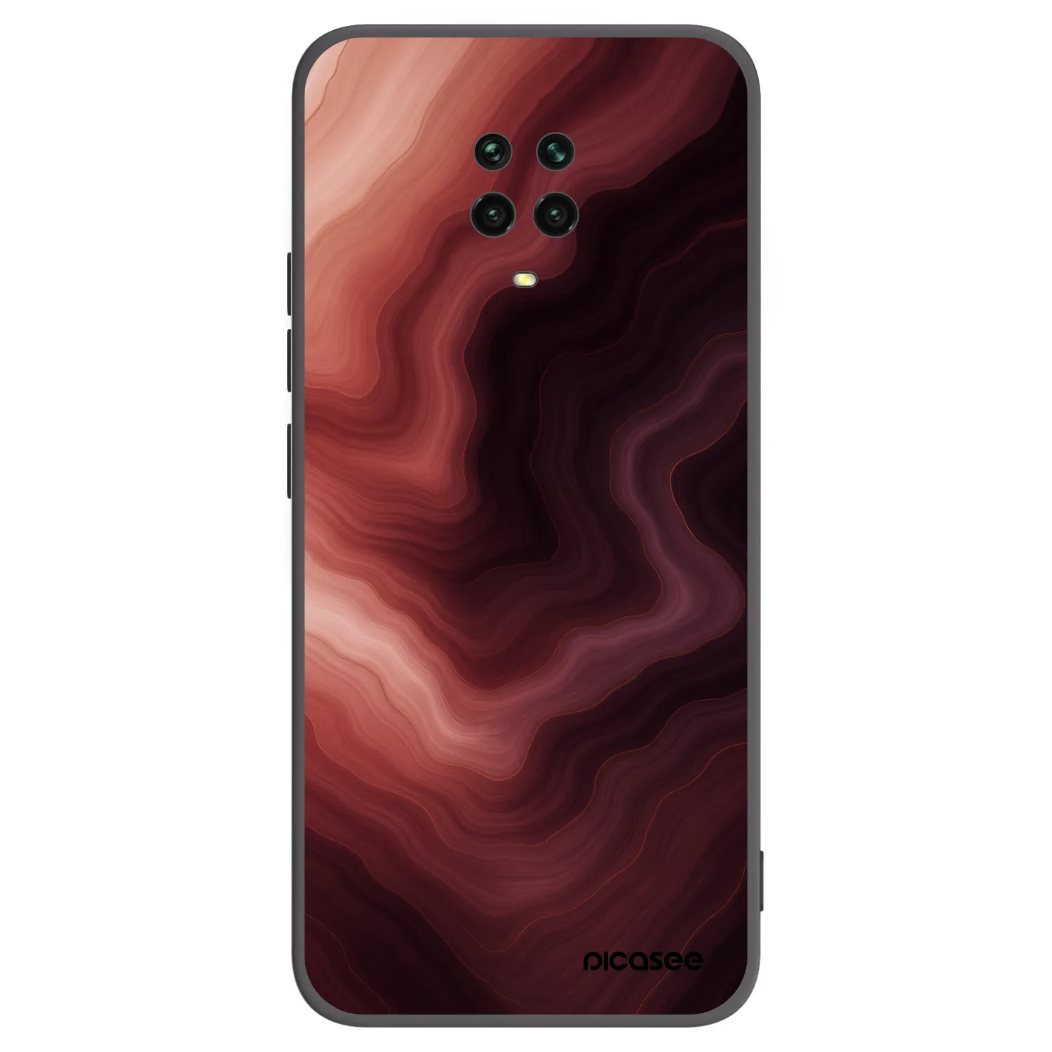 Picasee husă neagră din silicon pentru Xiaomi Redmi Note 9S - Rouge