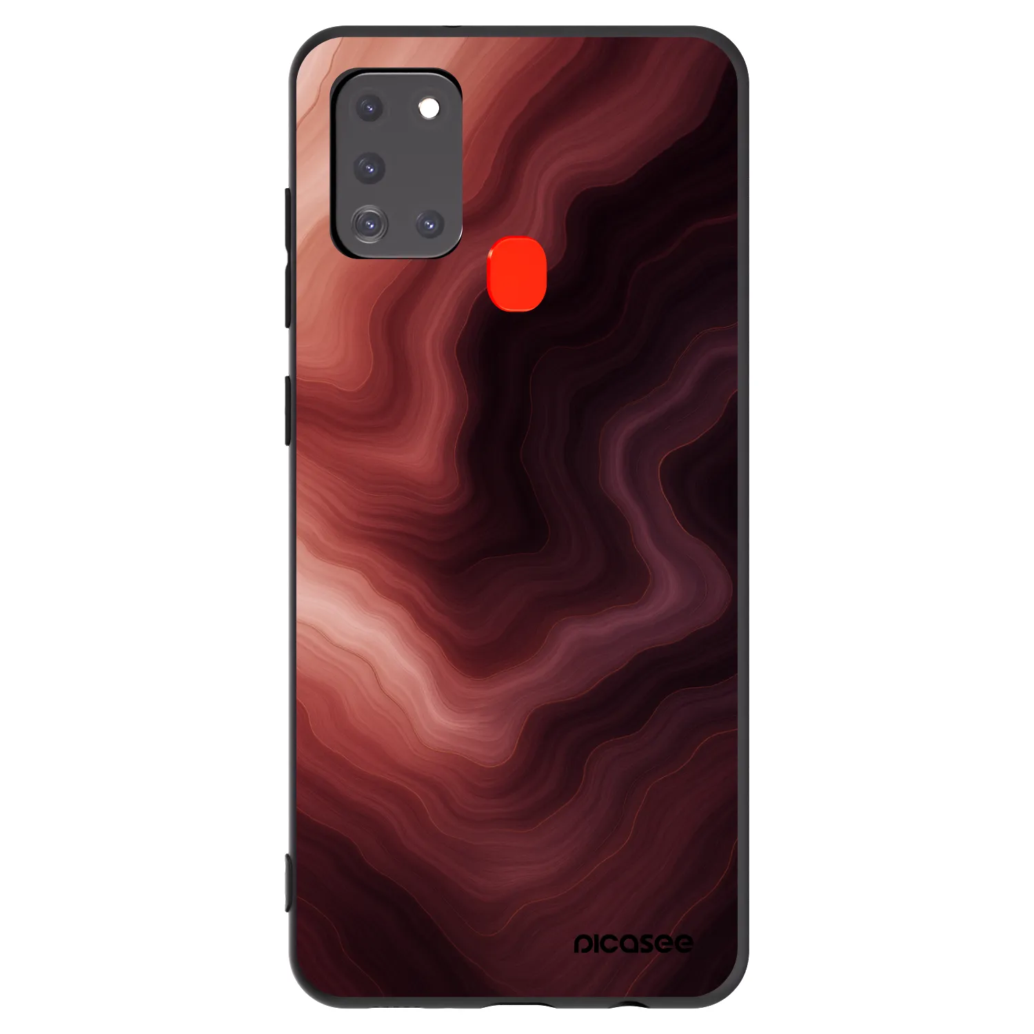 Picasee husă neagră din silicon pentru Samsung Galaxy A21s - Rouge