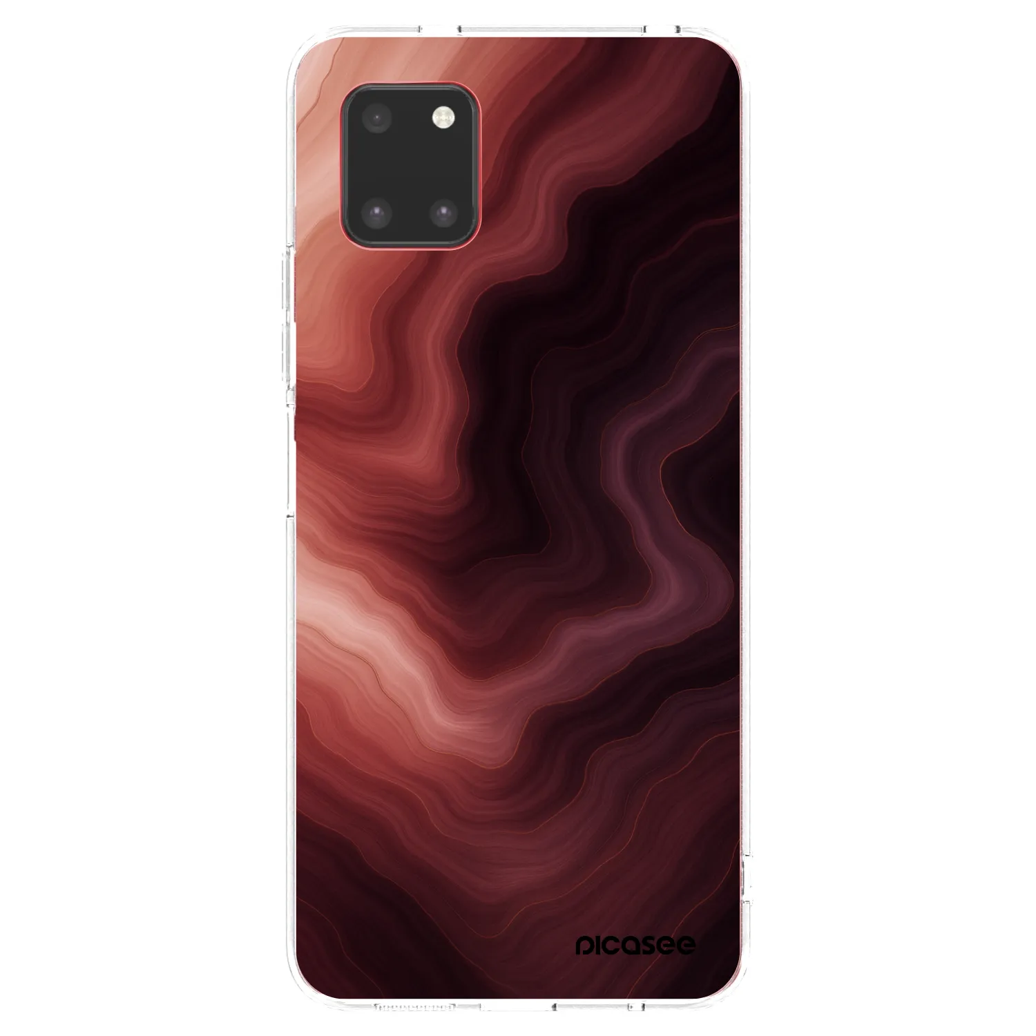 Picasee husă transparentă din silicon pentru Samsung Galaxy Note 10 Lite N770F - Rouge