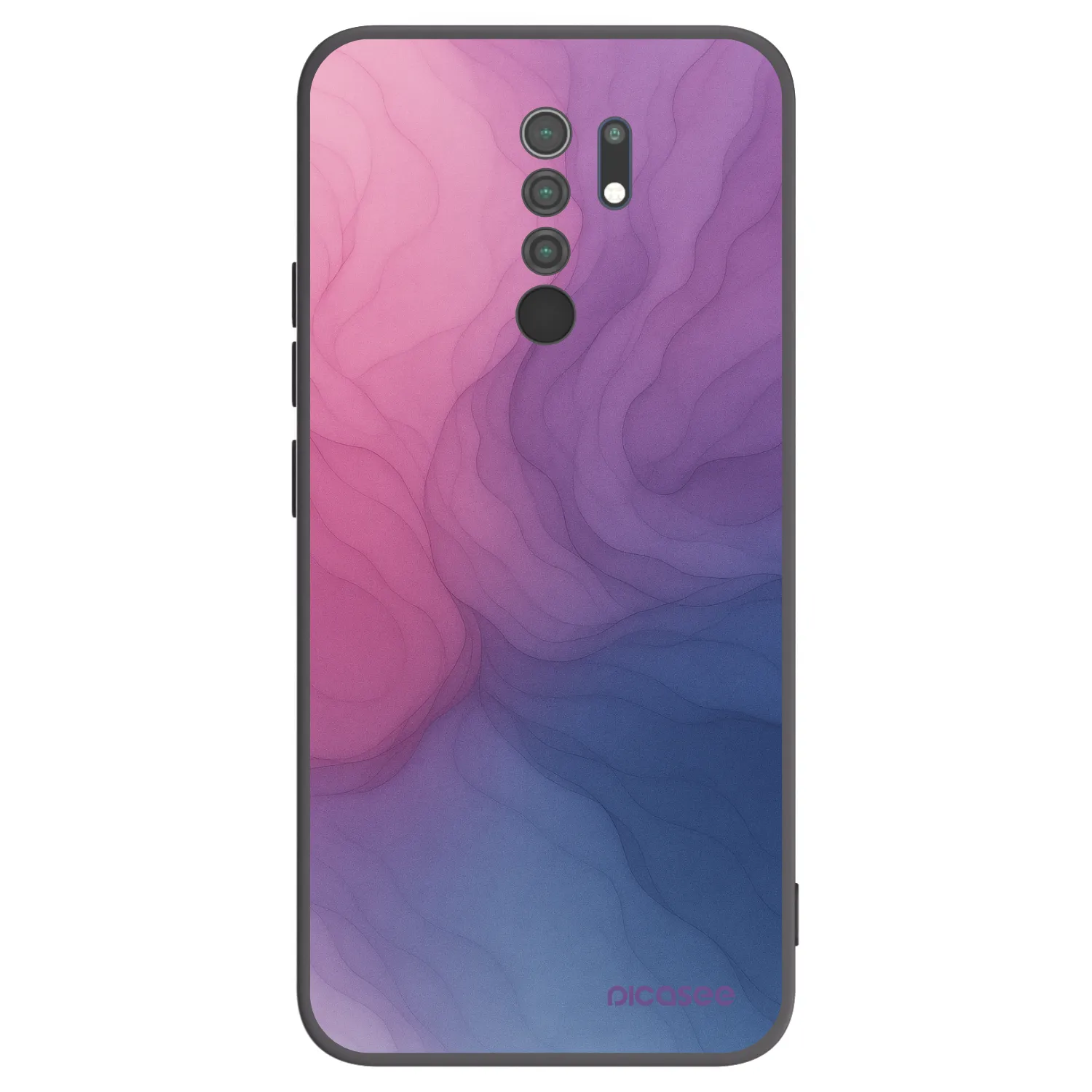 Picasee husă neagră din silicon pentru Xiaomi Redmi 9 - Silk