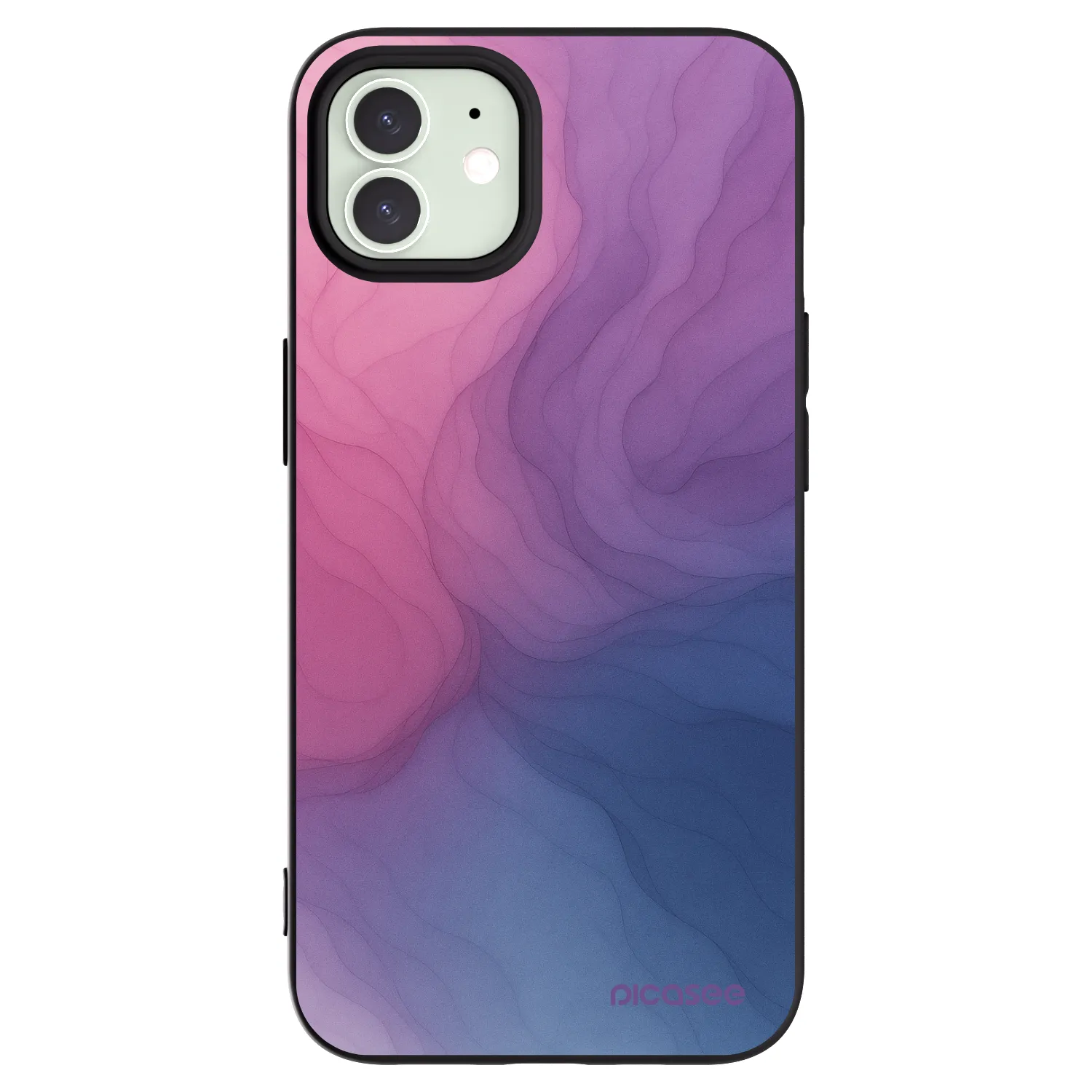 Picasee husă neagră din silicon pentru Apple iPhone 12 Pro - Silk