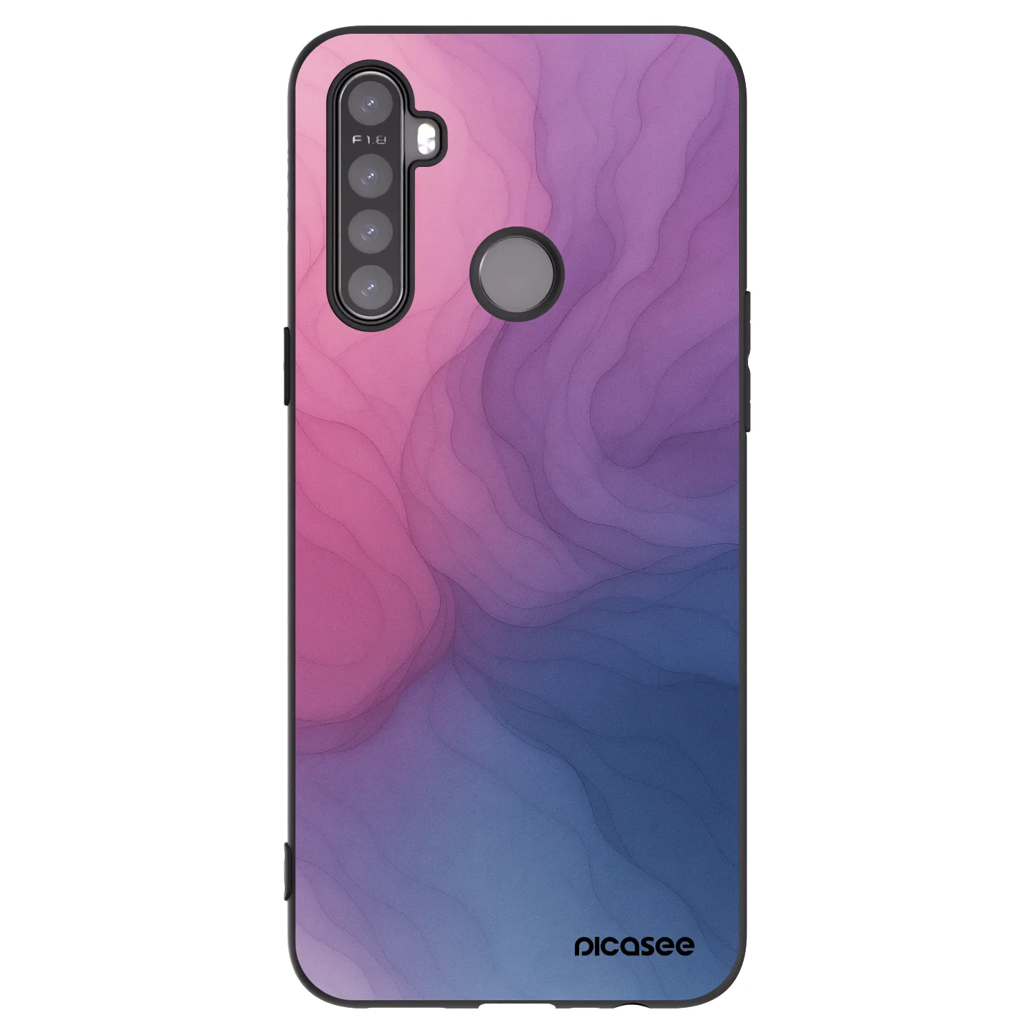Picasee husă neagră din silicon pentru Realme 6i - Silk