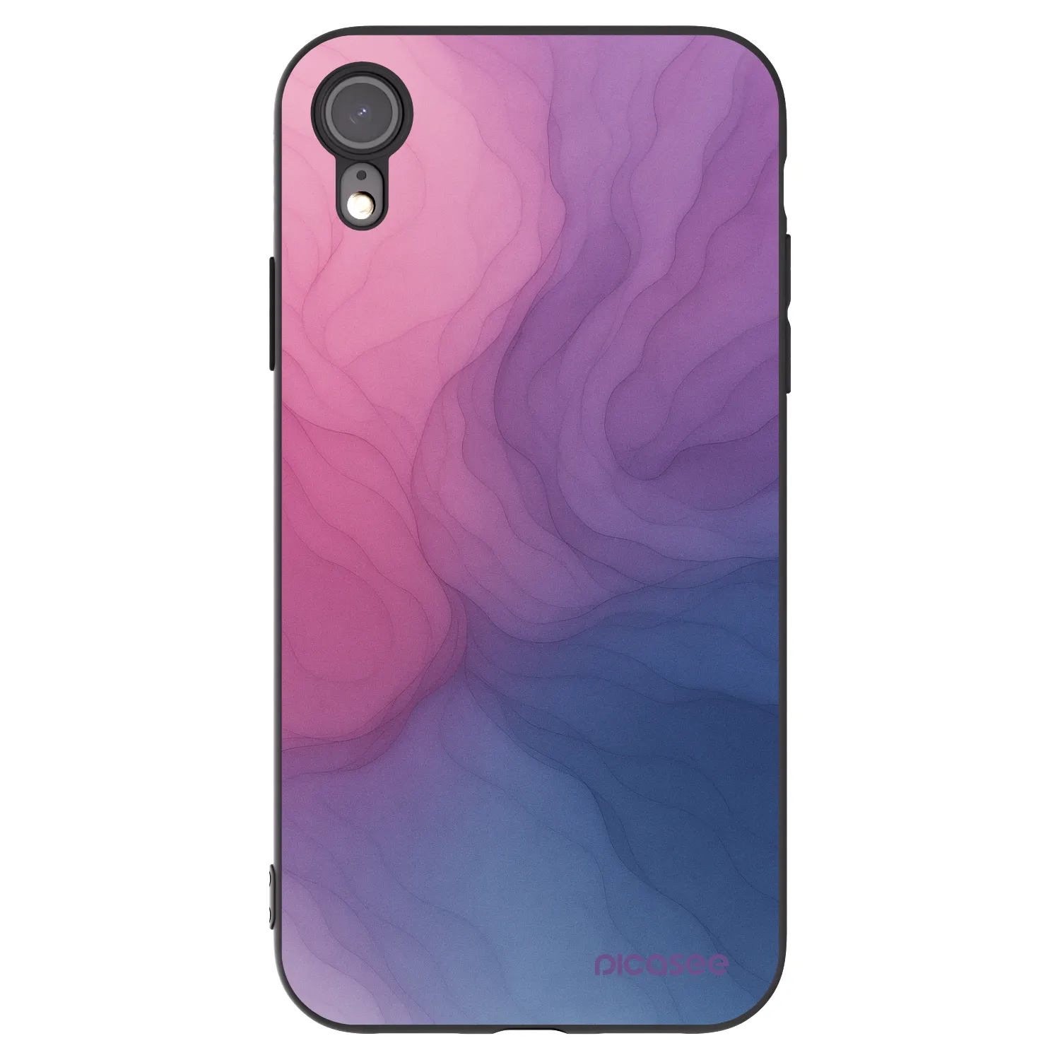 Picasee husă neagră din silicon pentru Apple iPhone XR - Silk