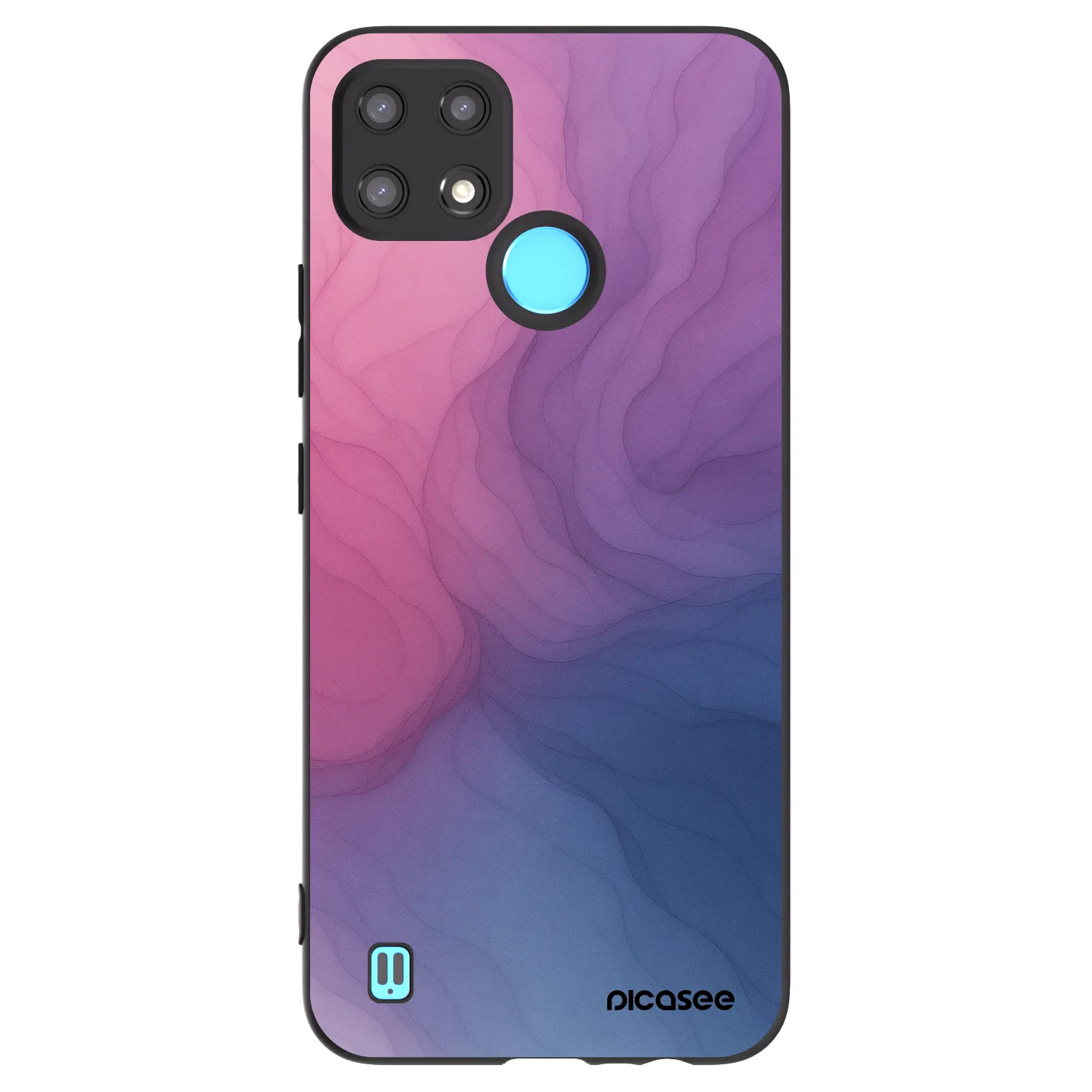 Picasee husă neagră din silicon pentru Realme C21 - Silk