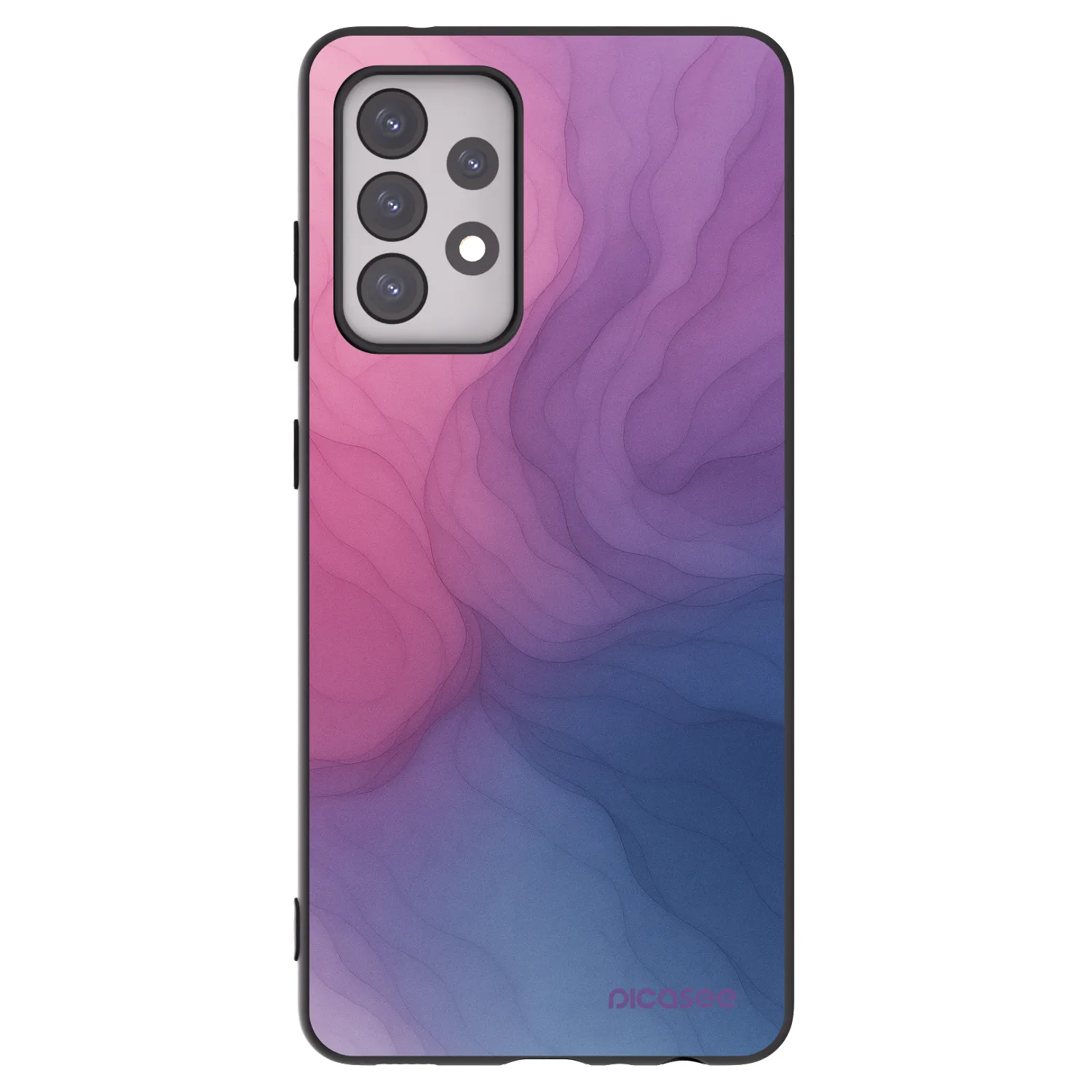 Picasee husă neagră din silicon pentru Samsung Galaxy A52s 5G A528B - Silk