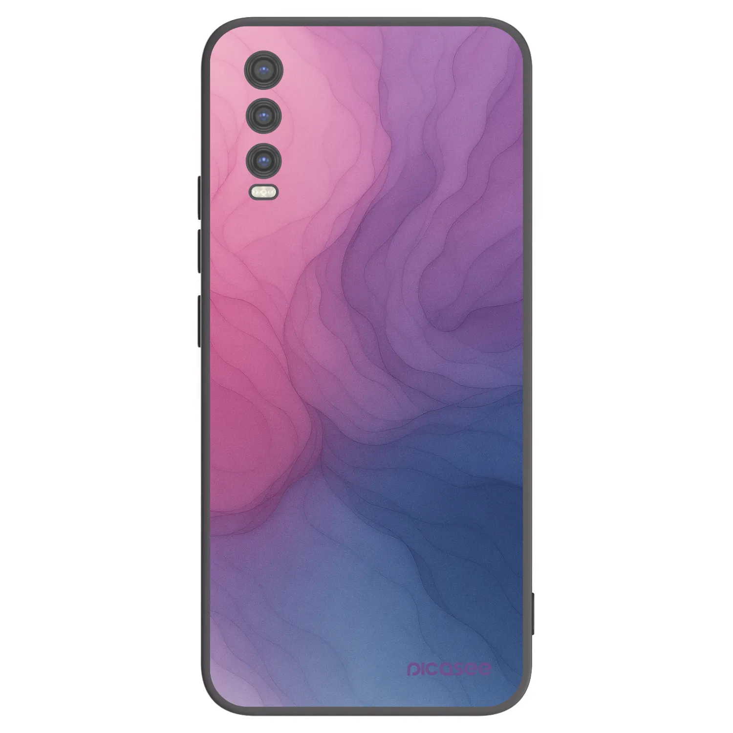 Picasee husă neagră din silicon pentru Vivo Y20s - Silk