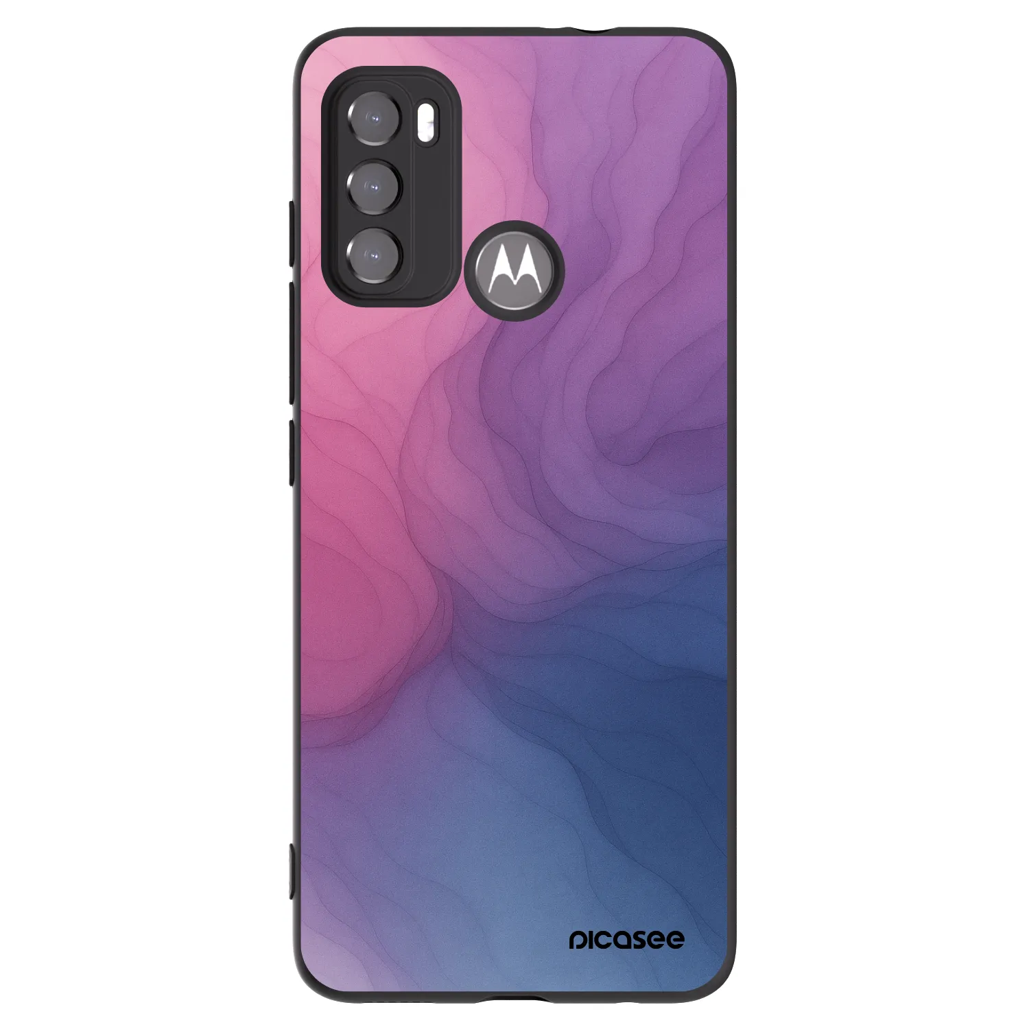 Picasee husă neagră din silicon pentru Motorola Moto G60 - Silk