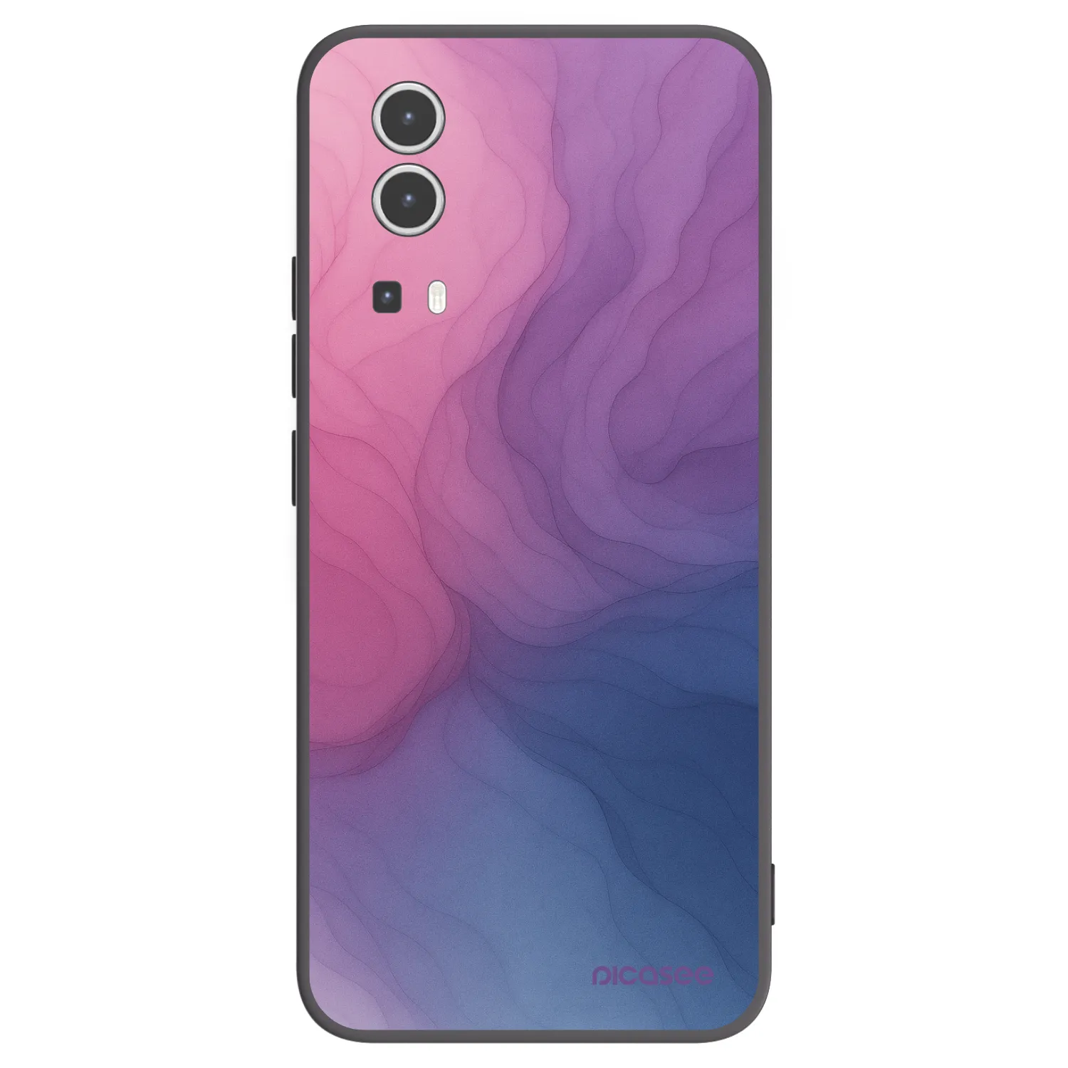 Picasee husă neagră din silicon pentru Vivo Y72 5G - Silk