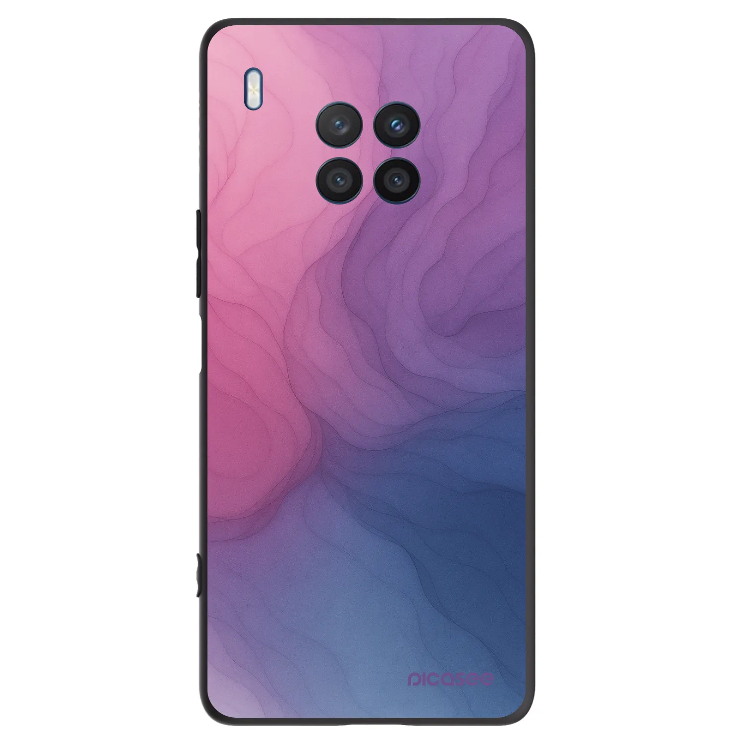 Picasee husă neagră din silicon pentru Honor 50 Lite - Silk