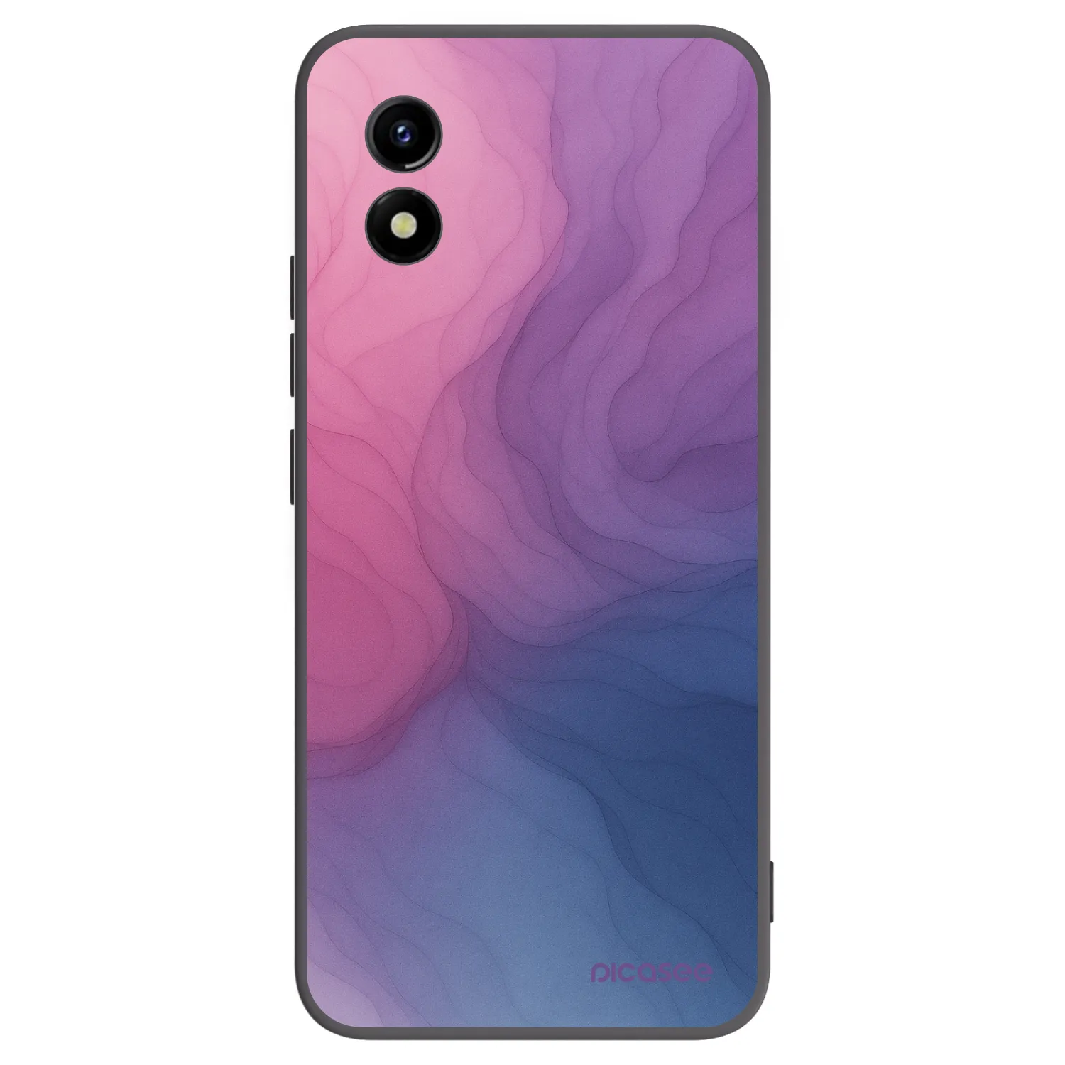 Picasee husă neagră din silicon pentru Vivo Y01 - Silk