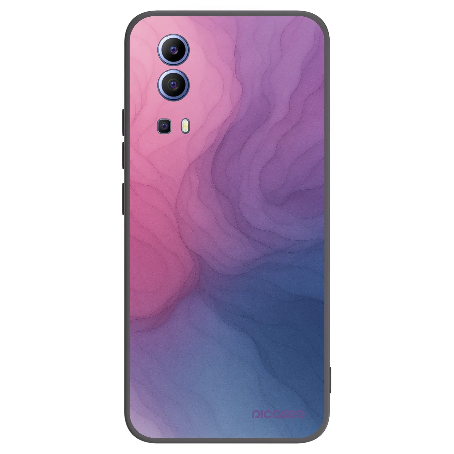Picasee husă neagră din silicon pentru Vivo Y52 5G - Silk
