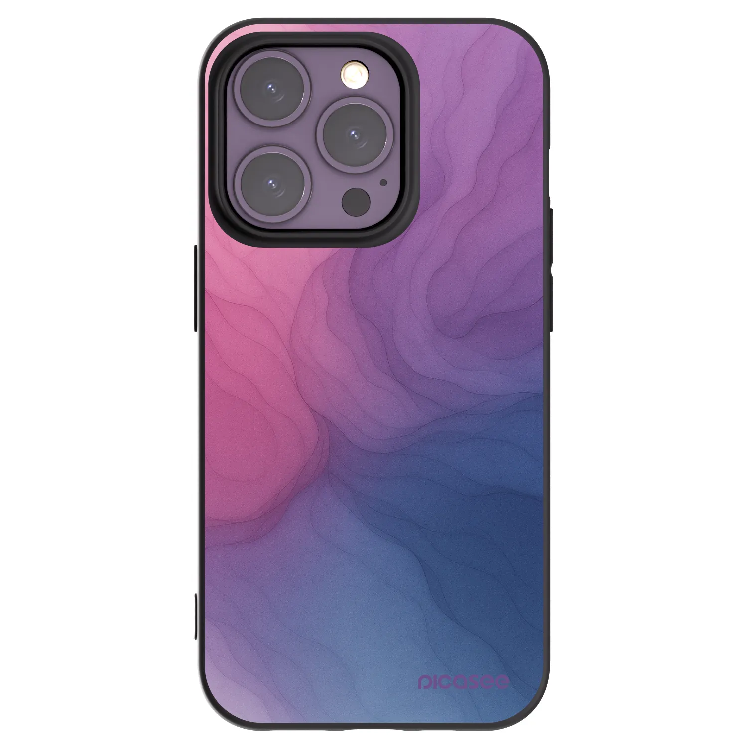 Picasee husă neagră din silicon pentru Apple iPhone 14 Pro - Silk