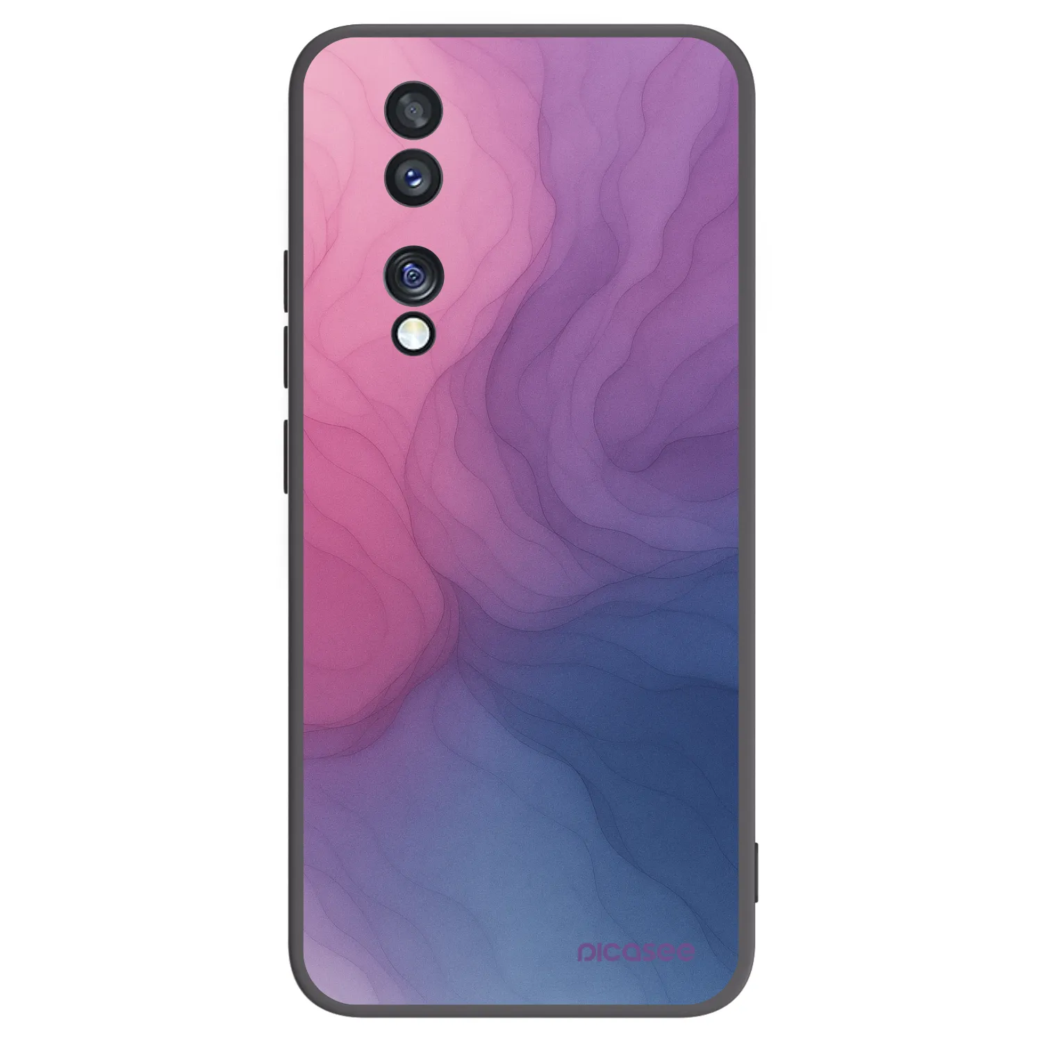 Picasee husă neagră din silicon pentru Honor 70 - Silk