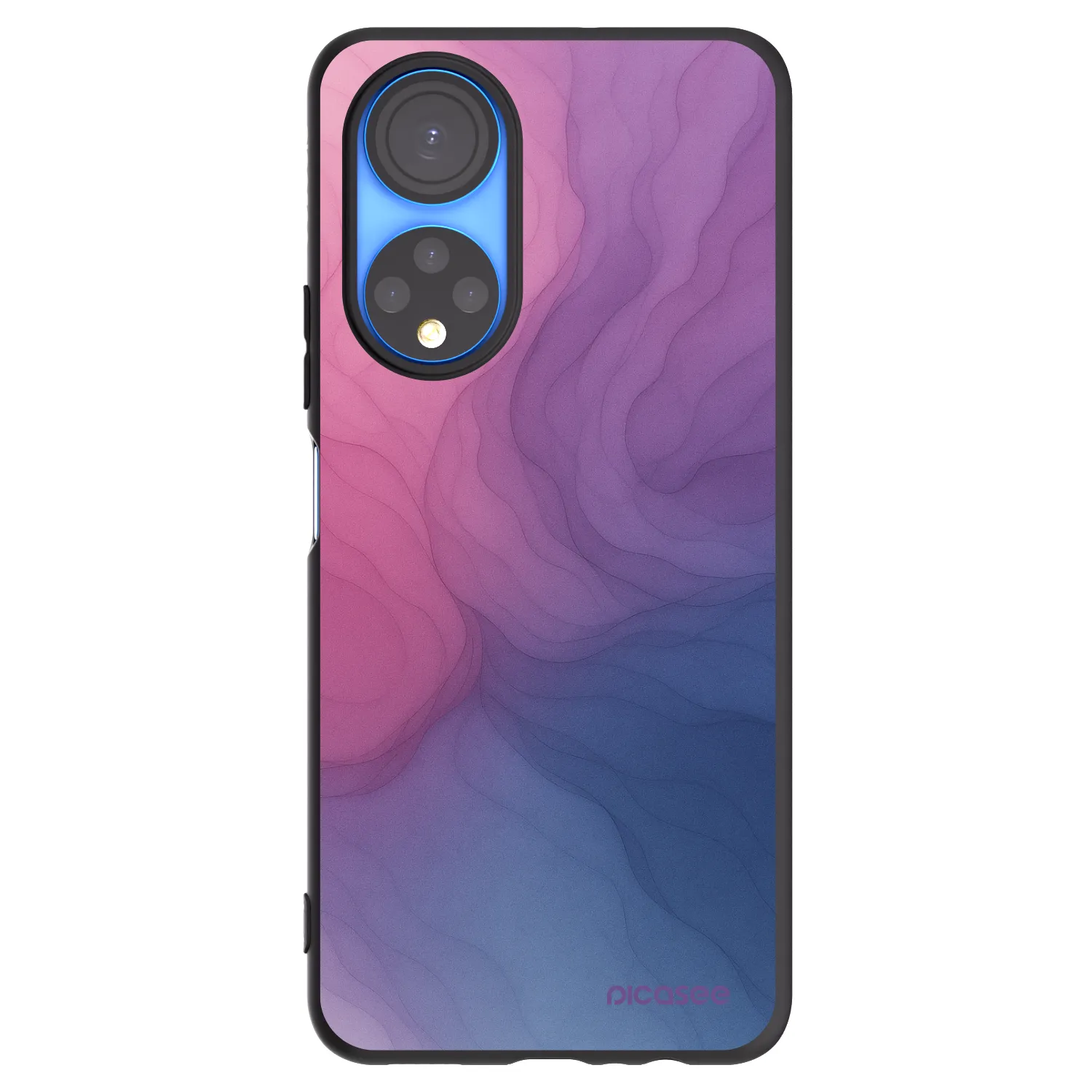 Picasee husă neagră din silicon pentru Honor X7 - Silk