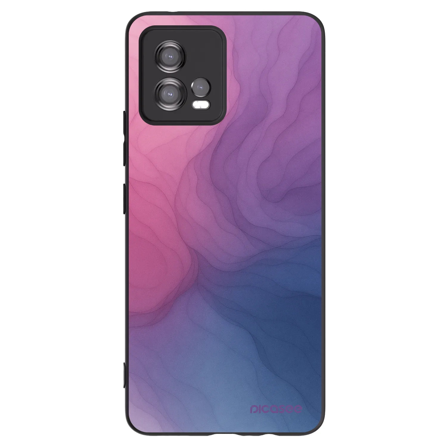 Picasee husă neagră din silicon pentru Motorola Moto G72 - Silk