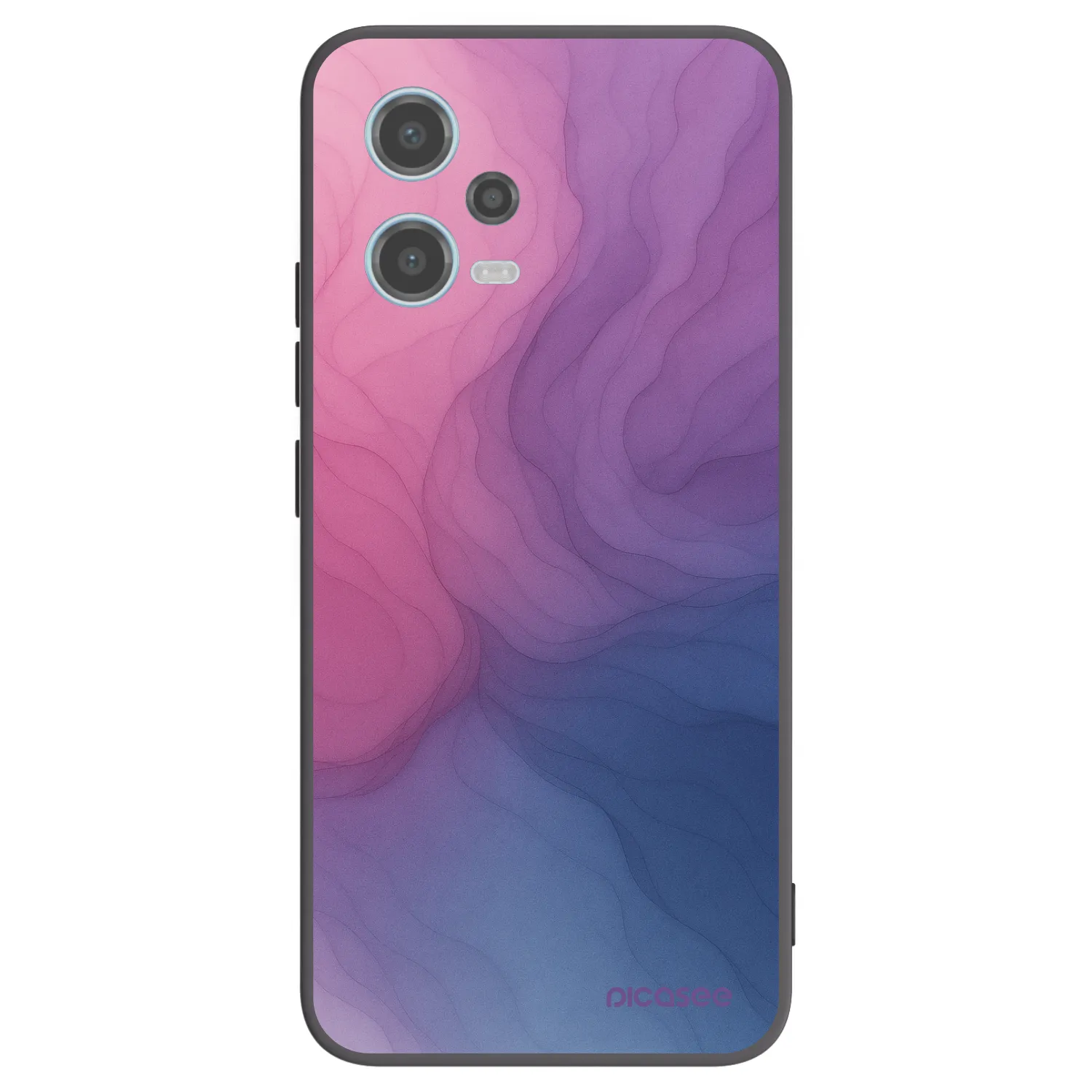 Picasee husă neagră din silicon pentru Xiaomi Redmi Note 12 5G - Silk