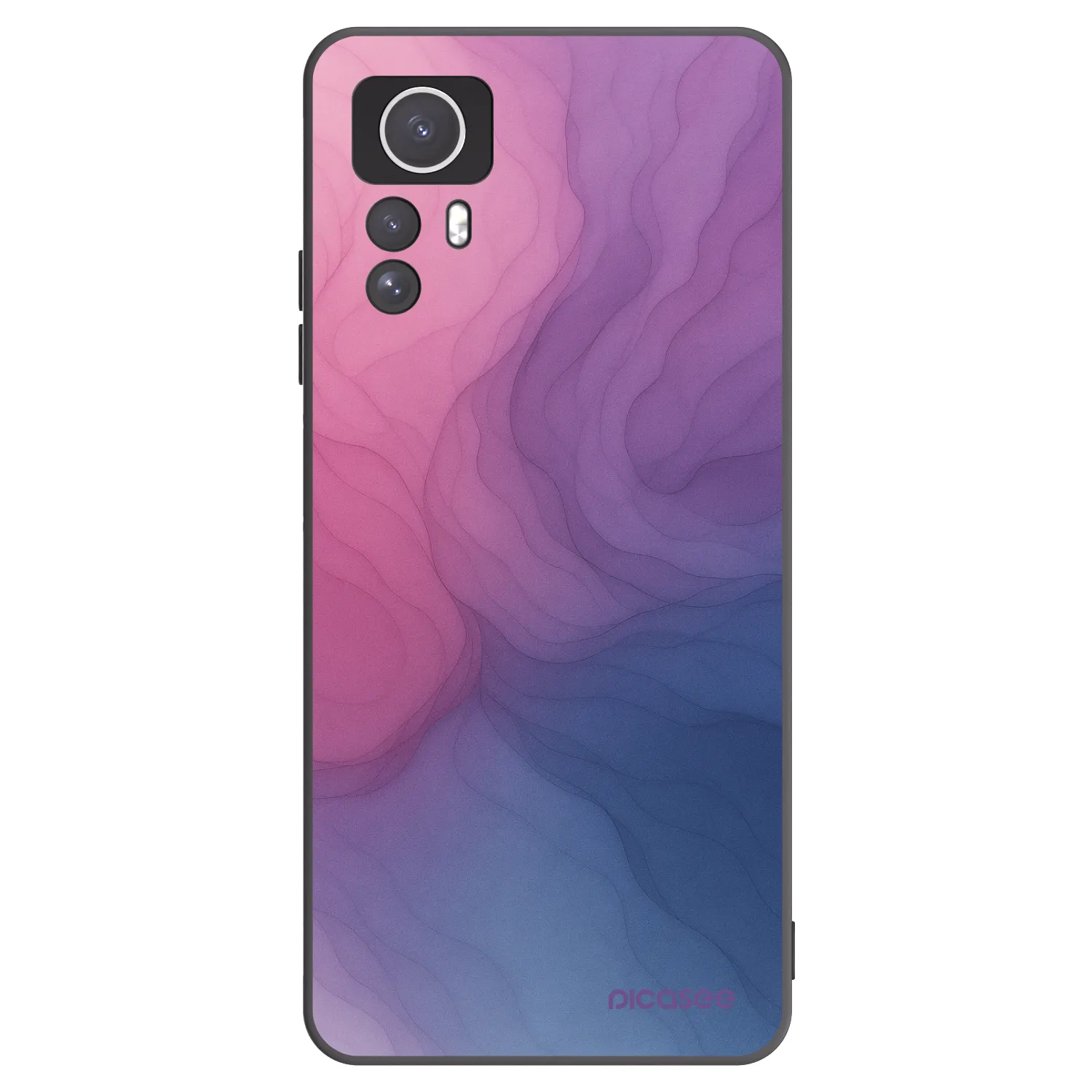 Picasee husă neagră din silicon pentru Xiaomi Redmi Note 12S - Silk