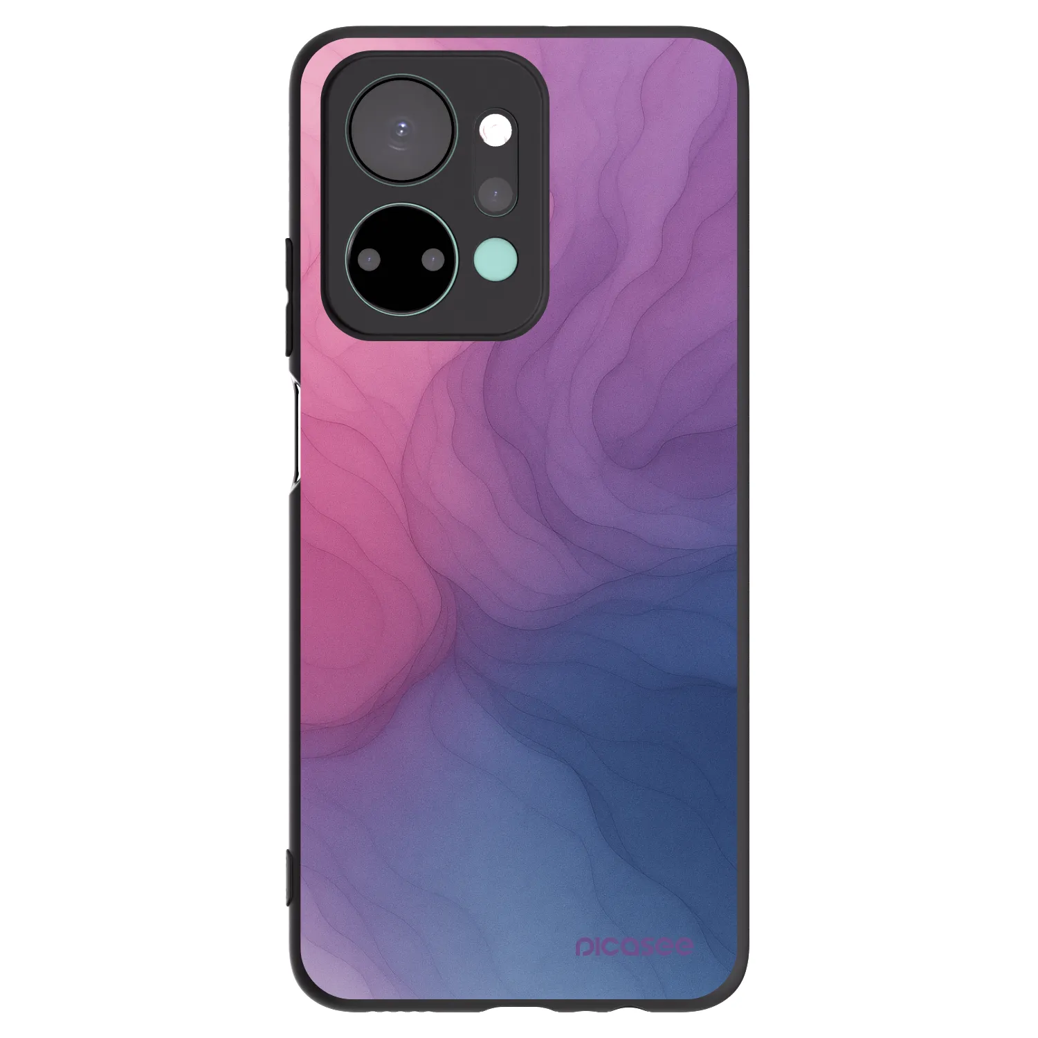 Picasee husă neagră din silicon pentru Honor X7a - Silk