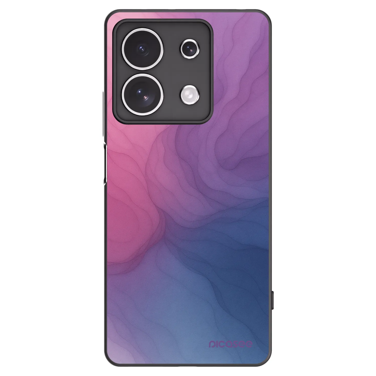 Picasee husă neagră din silicon pentru Xiaomi Redmi Note 13 4G - Silk