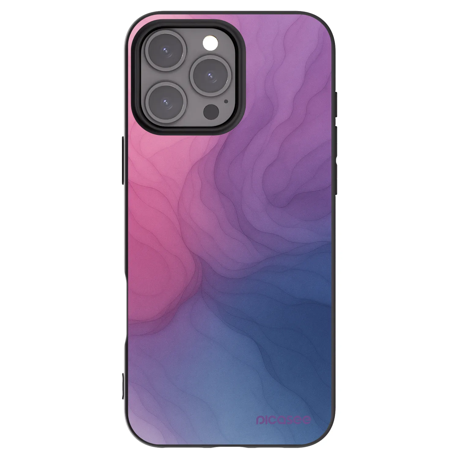 Picasee husă neagră din silicon pentru Apple iPhone 16 Pro Max - Silk